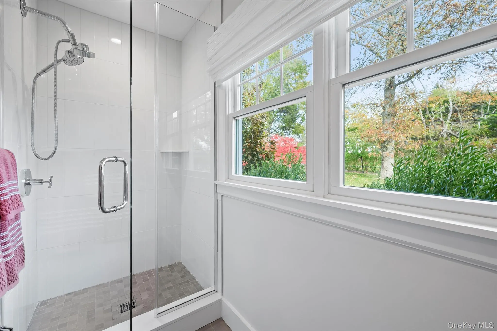 Full bathroom with a stall shower