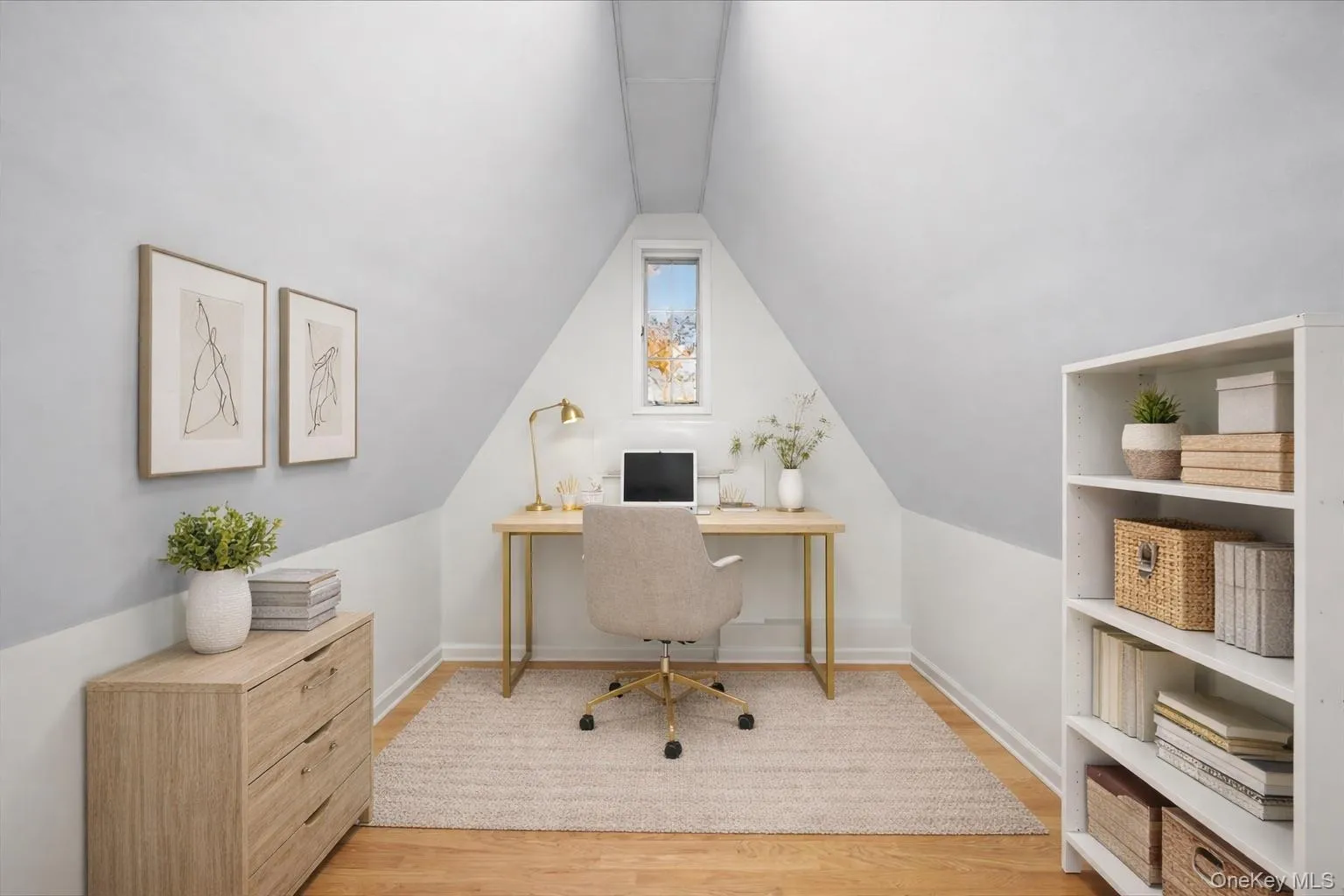 Virtually staged flex space. Virtually staged flex space.