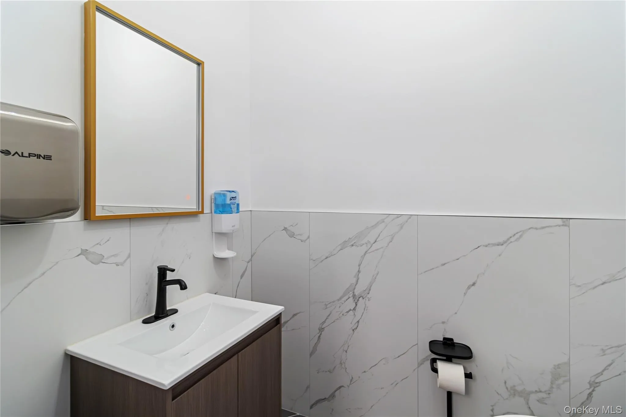 Half bath with vanity Half bath with vanity