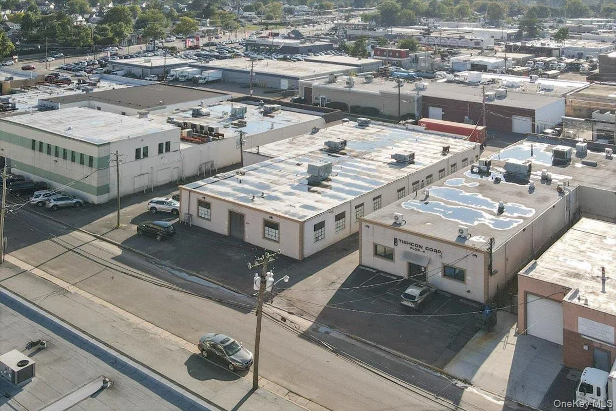 Bird's eye view of an industrial area Bird's eye view of an industrial area