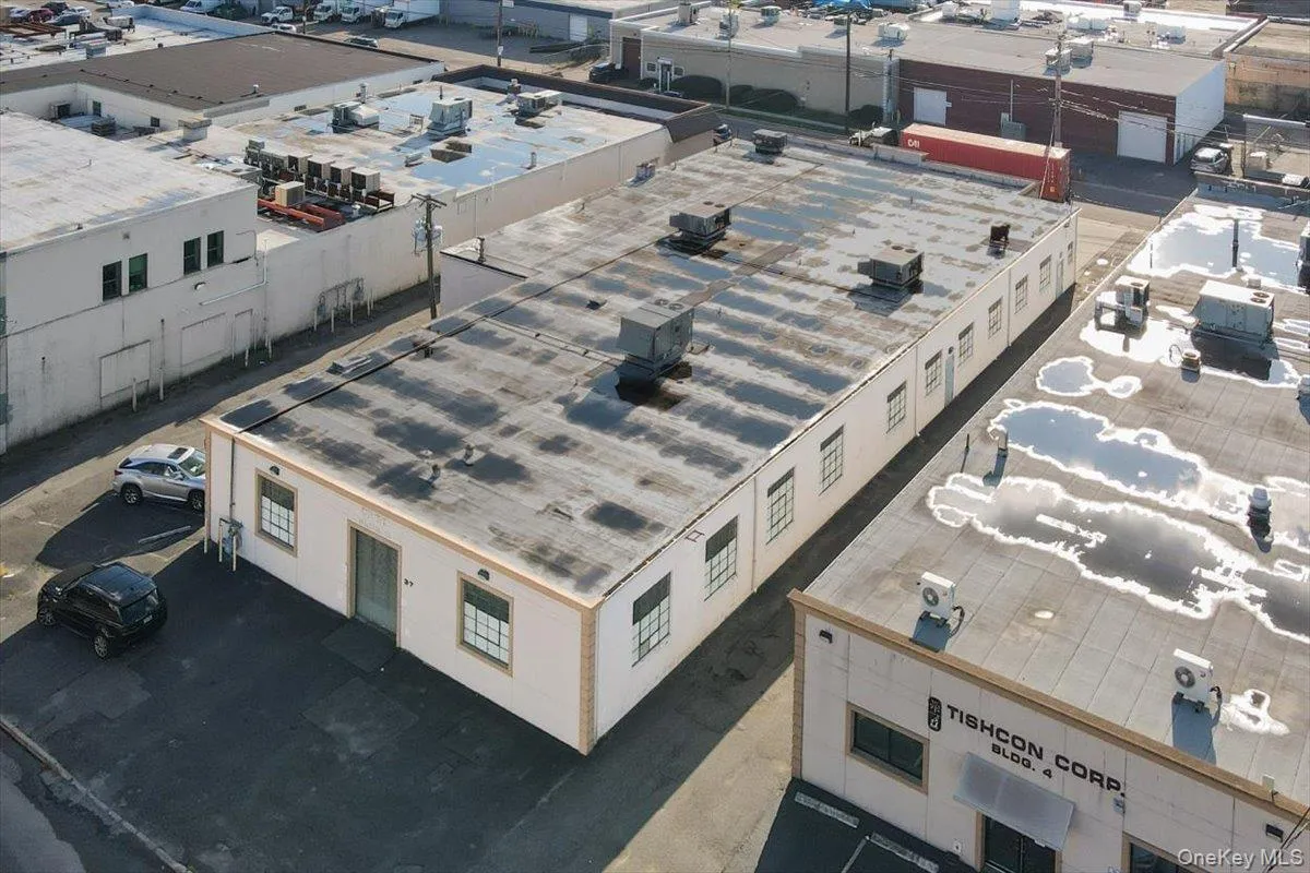 Aerial view of industrial structures Aerial view of industrial structures