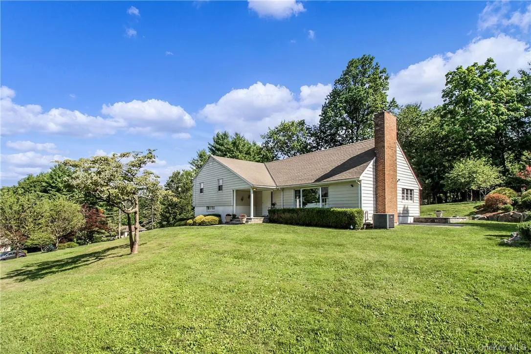 Large front lawn Large front lawn