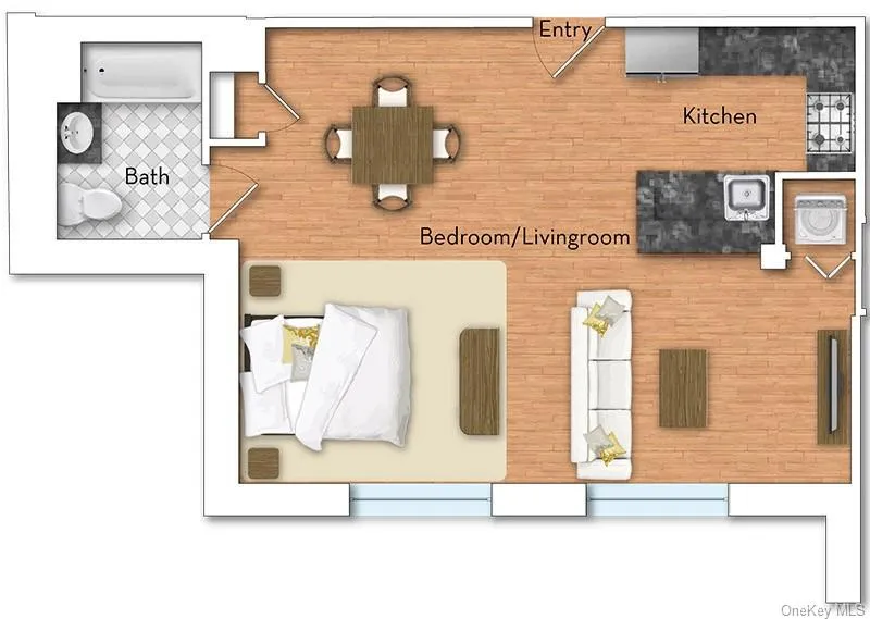 View of floor plan / room layout created by Stager View of floor plan / room layout created by Stager