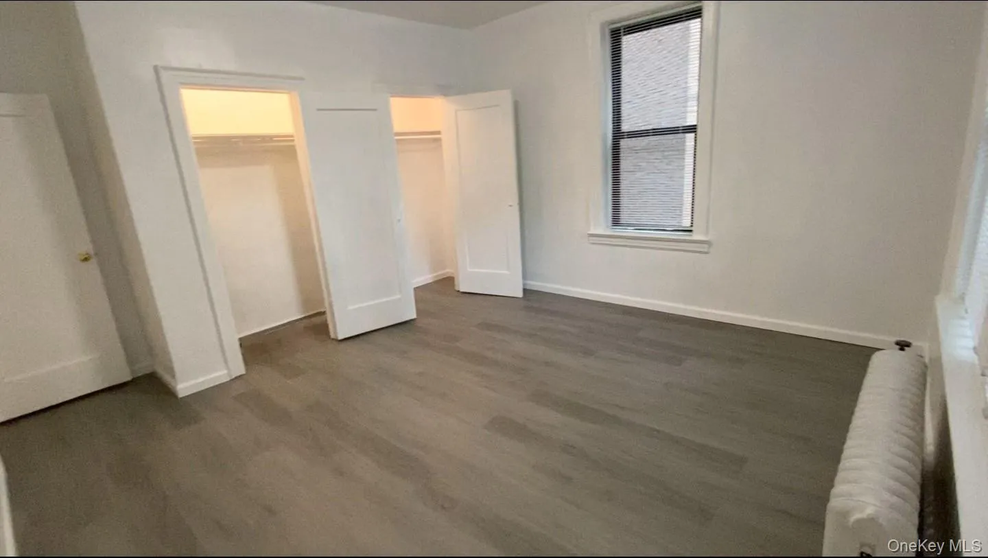 bedroom view 1 with 2 closets light on bedroom view 1 with 2 closets light on