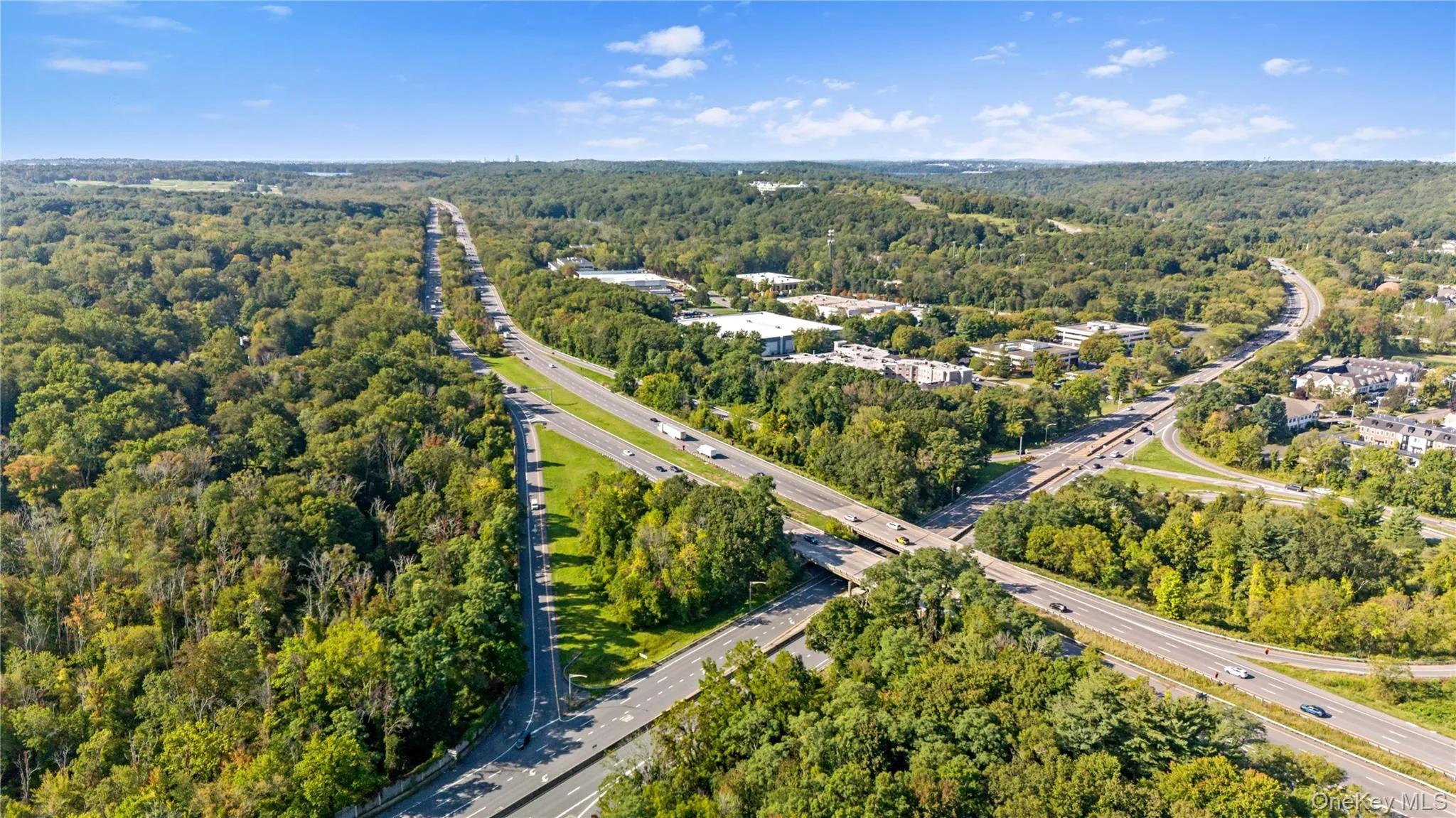 Bird's eye view of I-684 and Armonk Exit Bird's eye view of I-684 and Armonk Exit