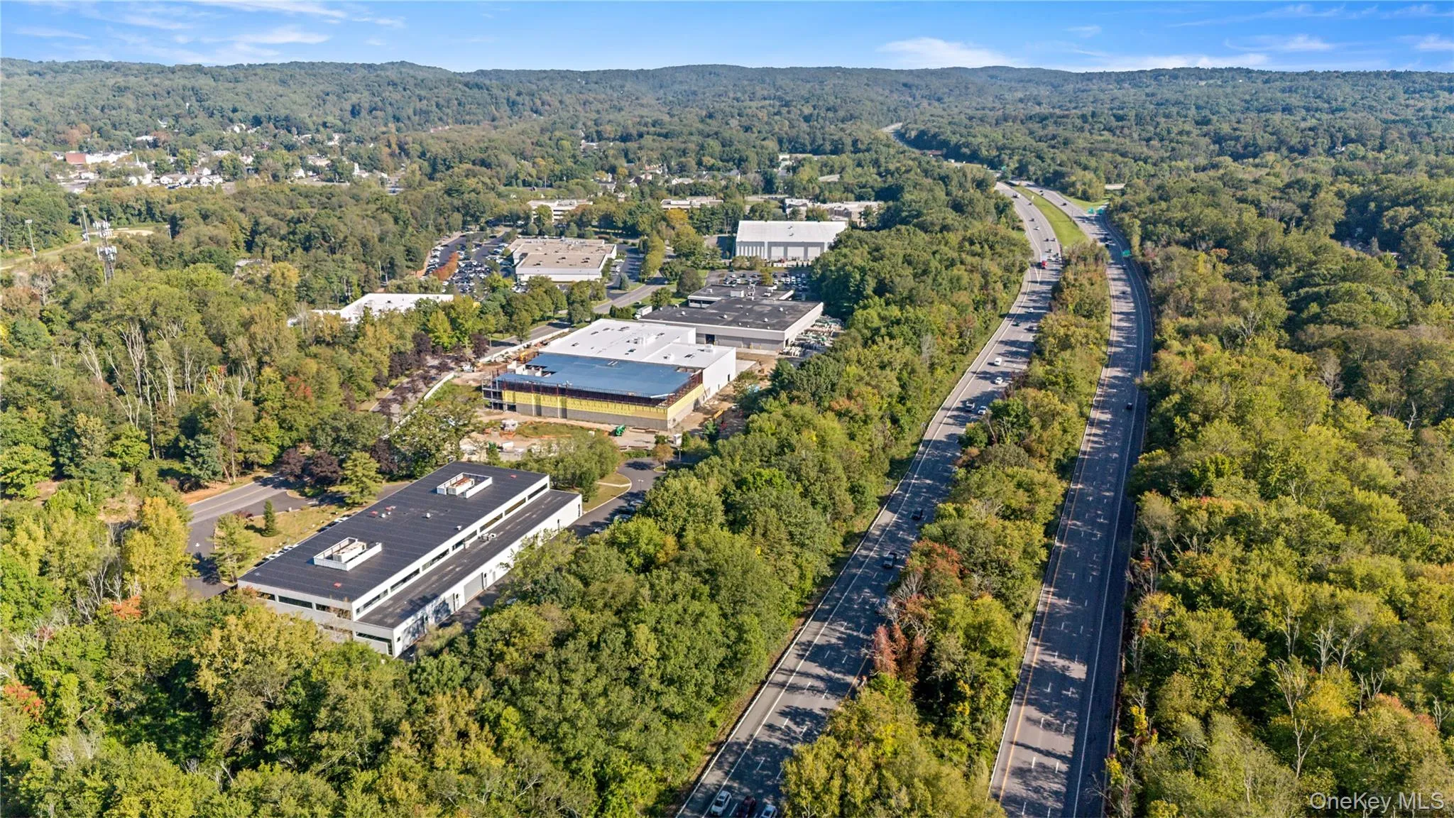Aerial view showing proximity to I-684 Aerial view showing proximity to I-684
