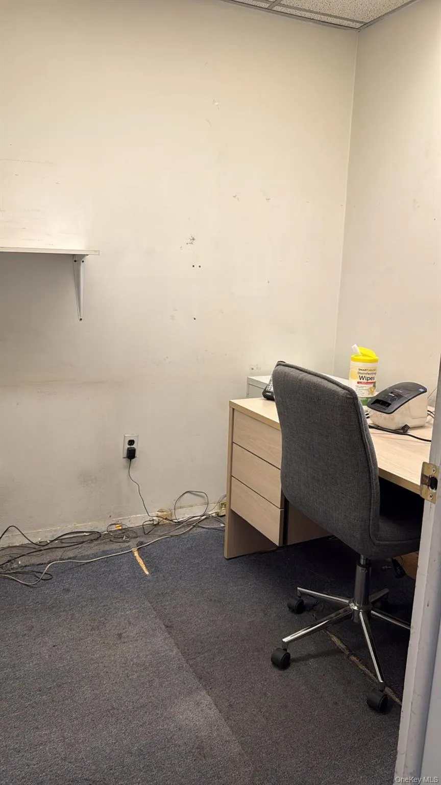 View of carpeted home office View of carpeted home office