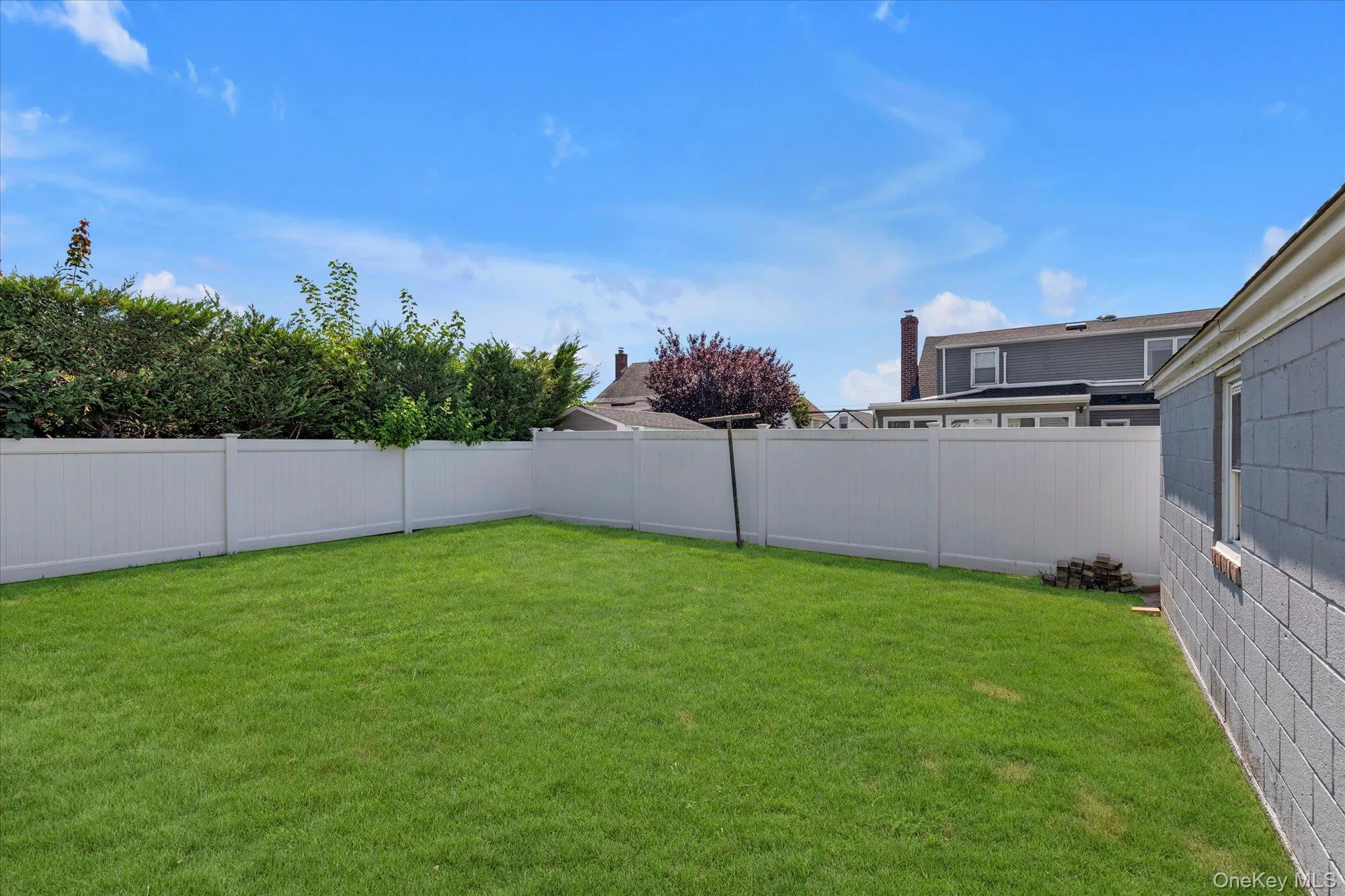 View of fenced backyard View of fenced backyard