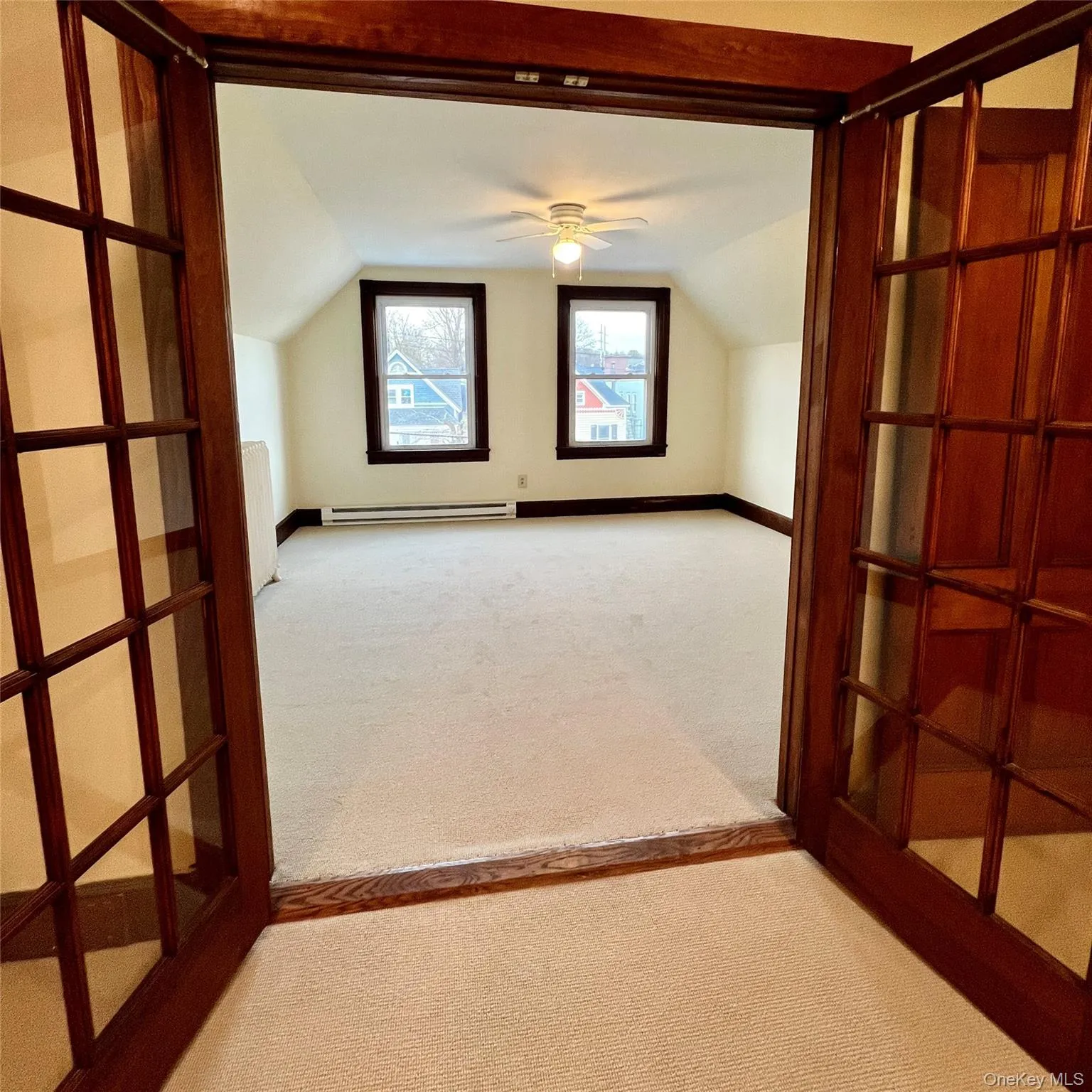 One of the two light filled bedrooms with large closet One of the two light filled bedrooms with large closet