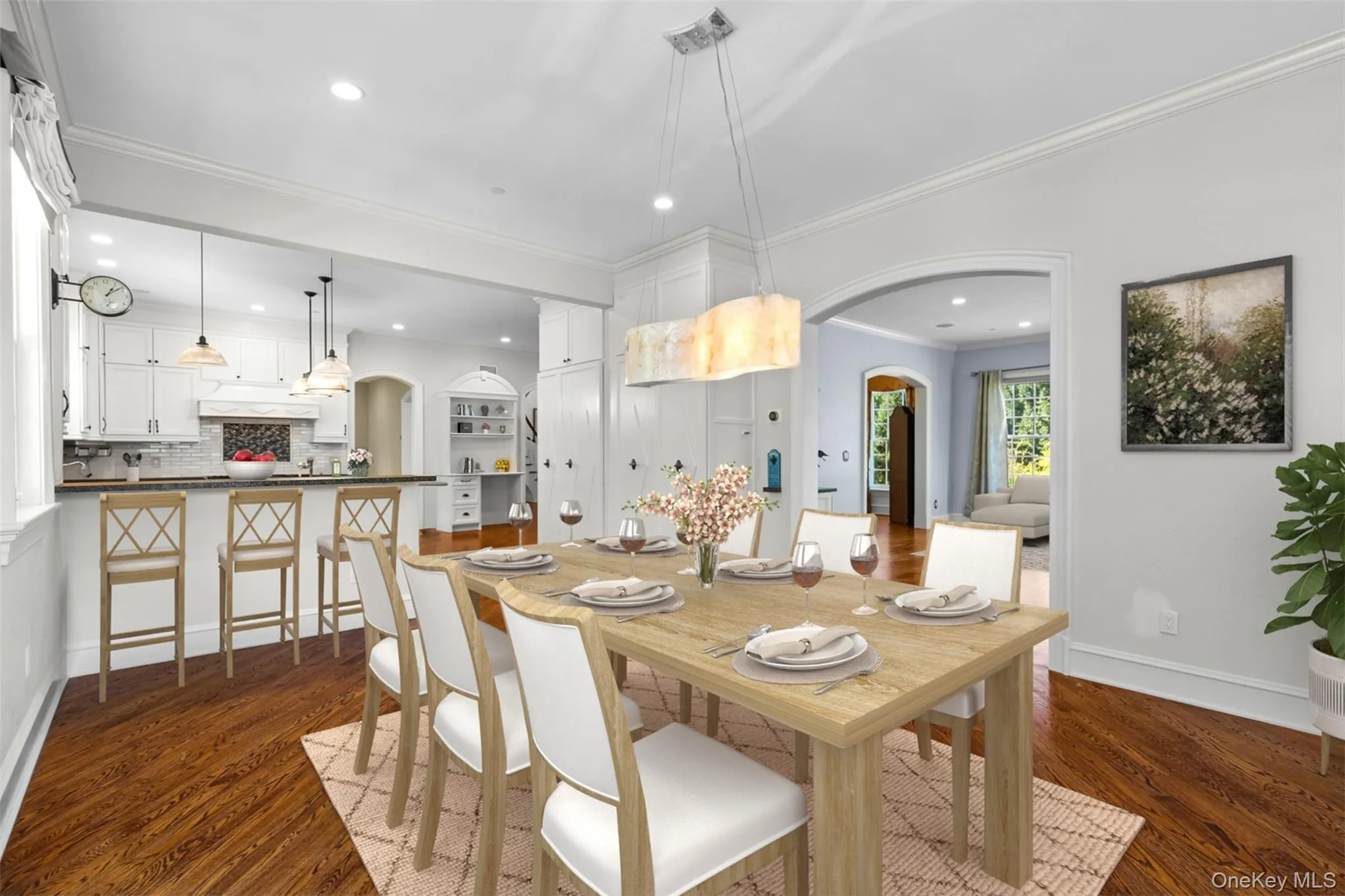Breakfast Area with a view of the family room is virtually staged Breakfast Area with a view of the family room is virtually staged