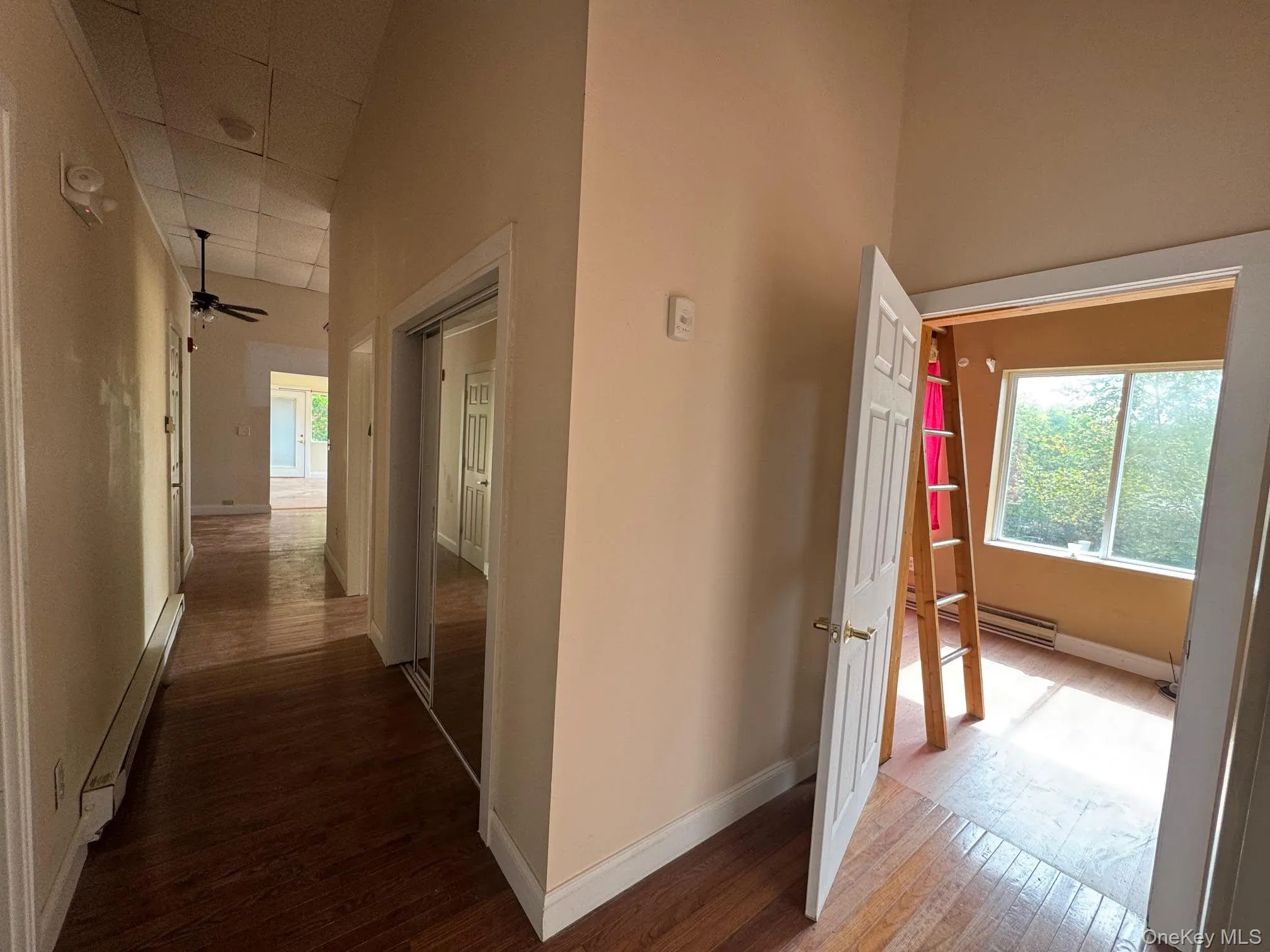 View of the second floor hallways. View of the second floor hallways.