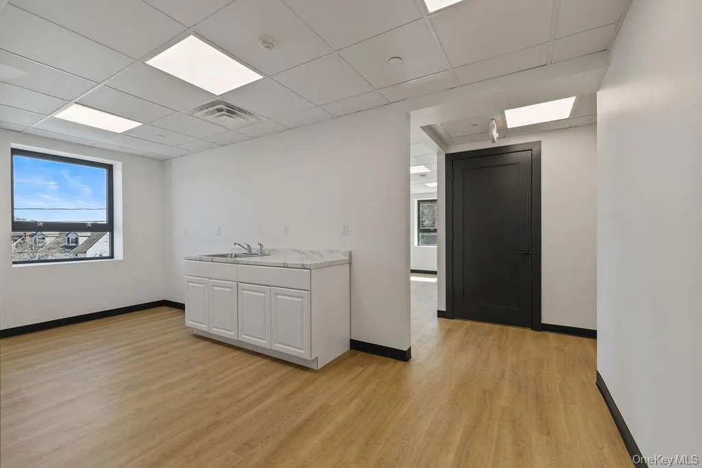 Vanity right outside of the bathroom Vanity right outside of the bathroom