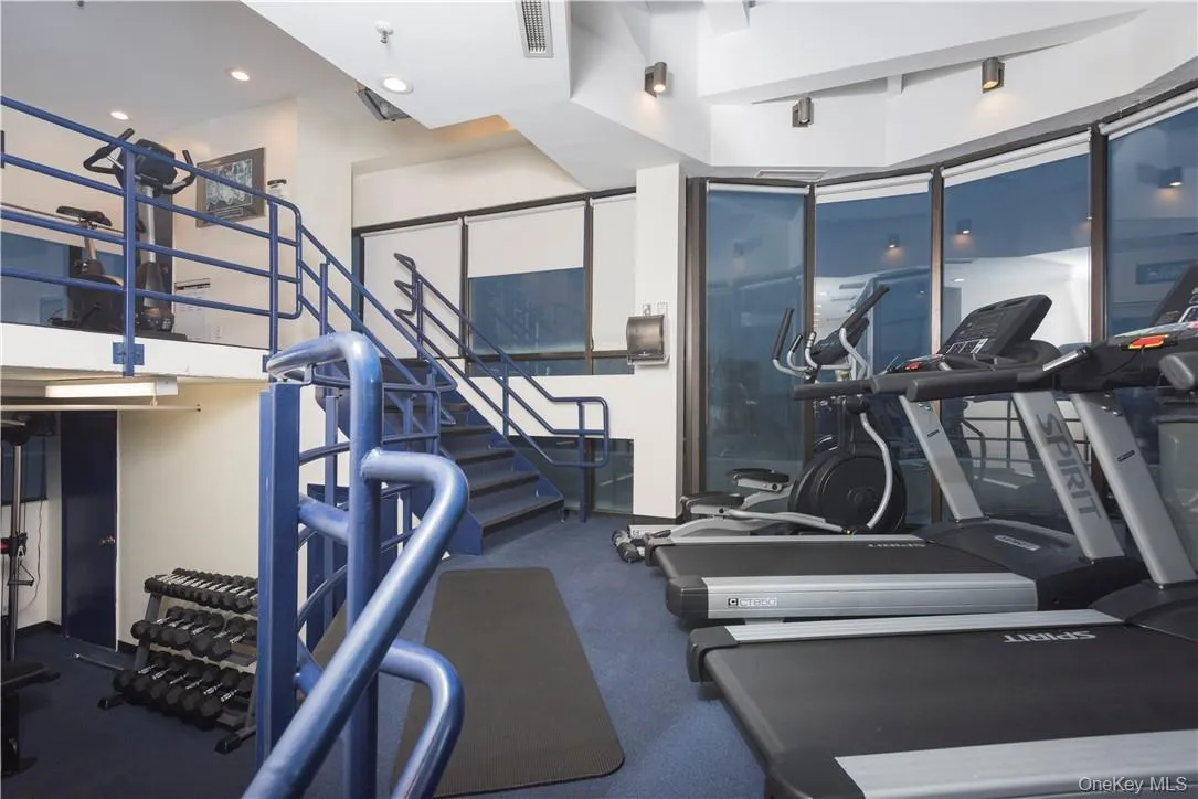 Gym area with treadmills Gym area with treadmills