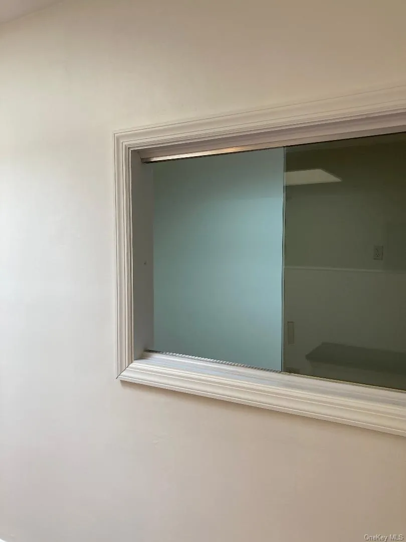 Receptionist window. Receptionist window.