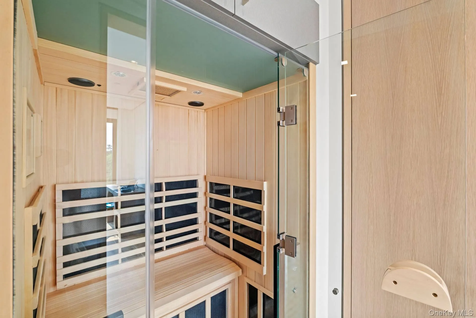 View of relaxing sauna View of relaxing sauna