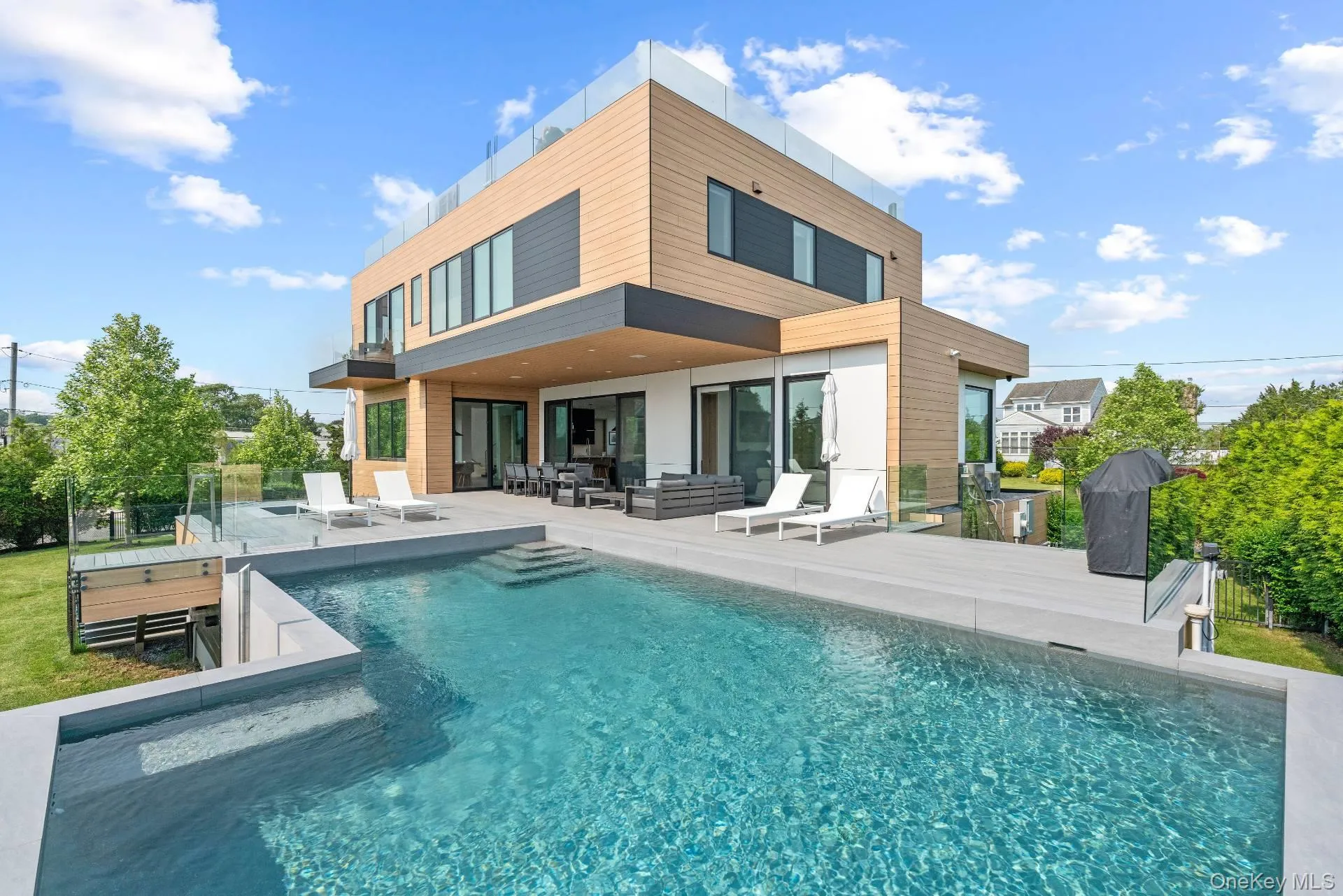 Heated Saltwater Gunite Pool Close Up Heated Saltwater Gunite Pool Close Up