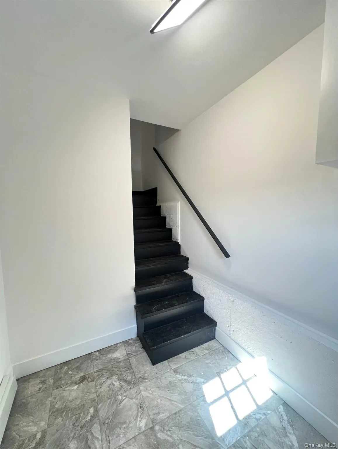 Stairs with baseboards Stairs with baseboards