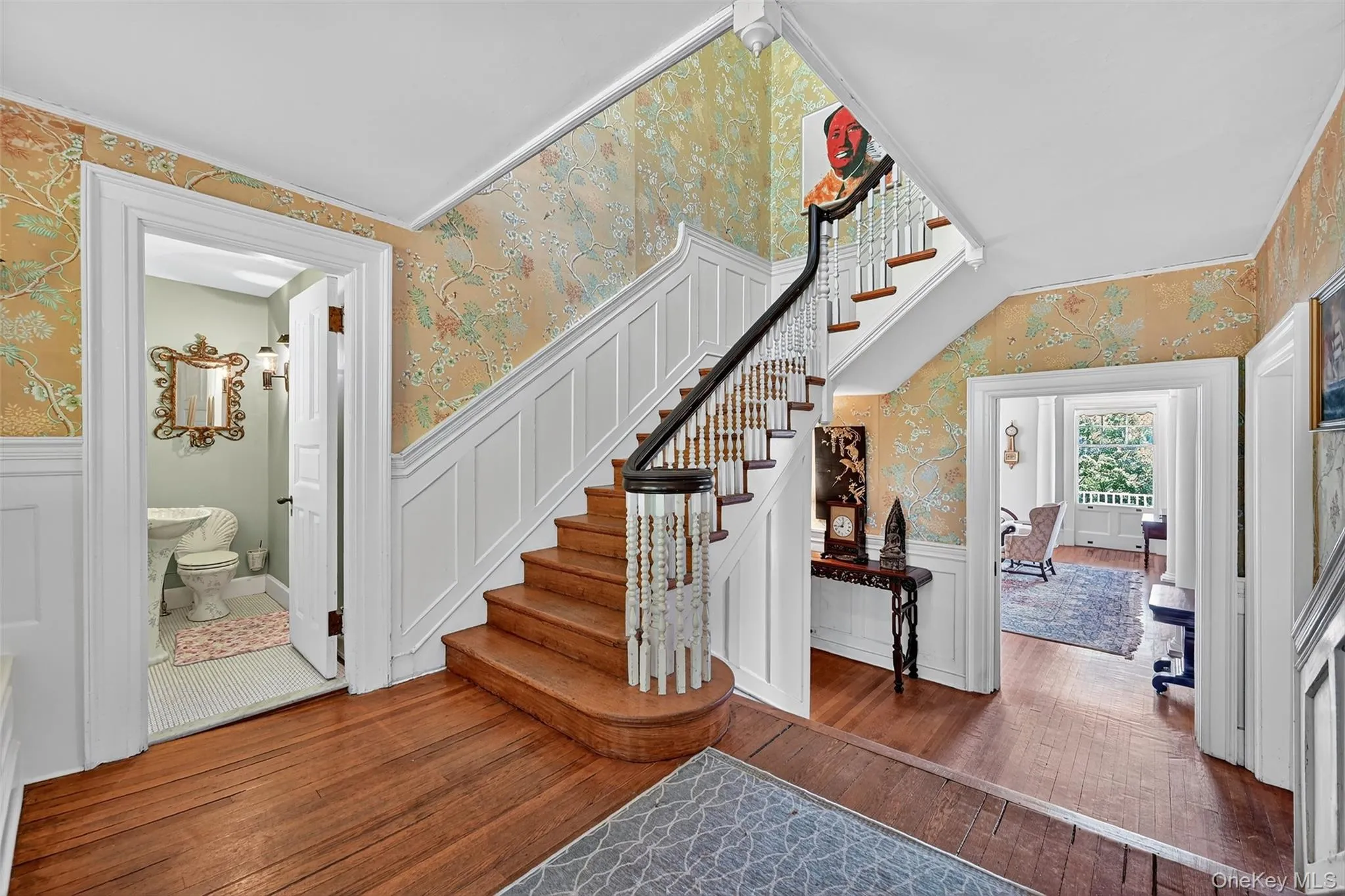 The entry hall is creates a grand but comfortable entrance and leads in multiple directions through the home. The entry hall is creates a grand but comfortable entrance and leads in multiple directions through the home.