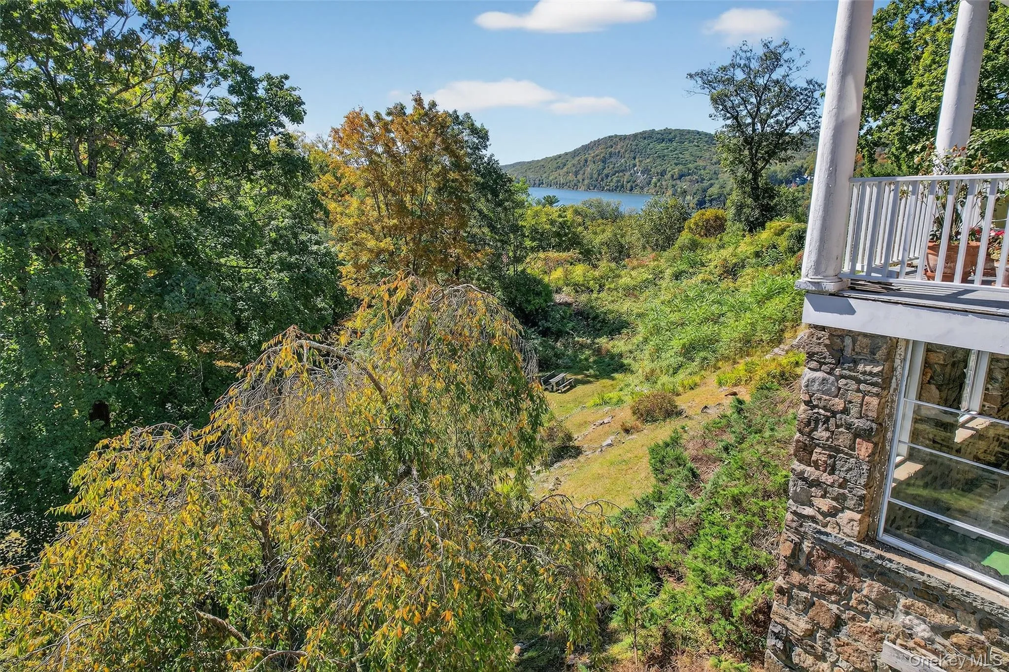 The home sits high above Tuxedo Lake and the surrounding mountains. The home sits high above Tuxedo Lake and the surrounding mountains.