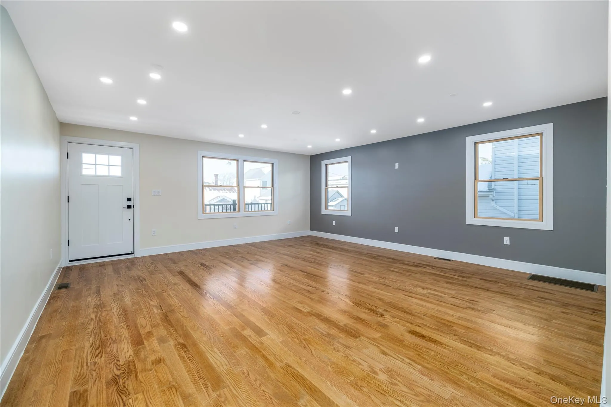 Foyer featuring recessed lighting and light wood-style floors Foyer featuring recessed lighting and light wood-style floors