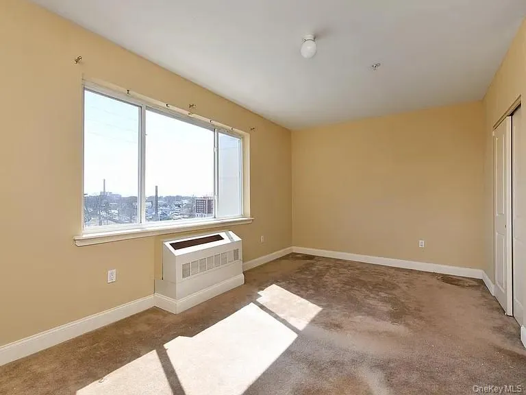 Unfurnished bedroom featuring carpet flooring and a closet Unfurnished bedroom featuring carpet flooring and a closet