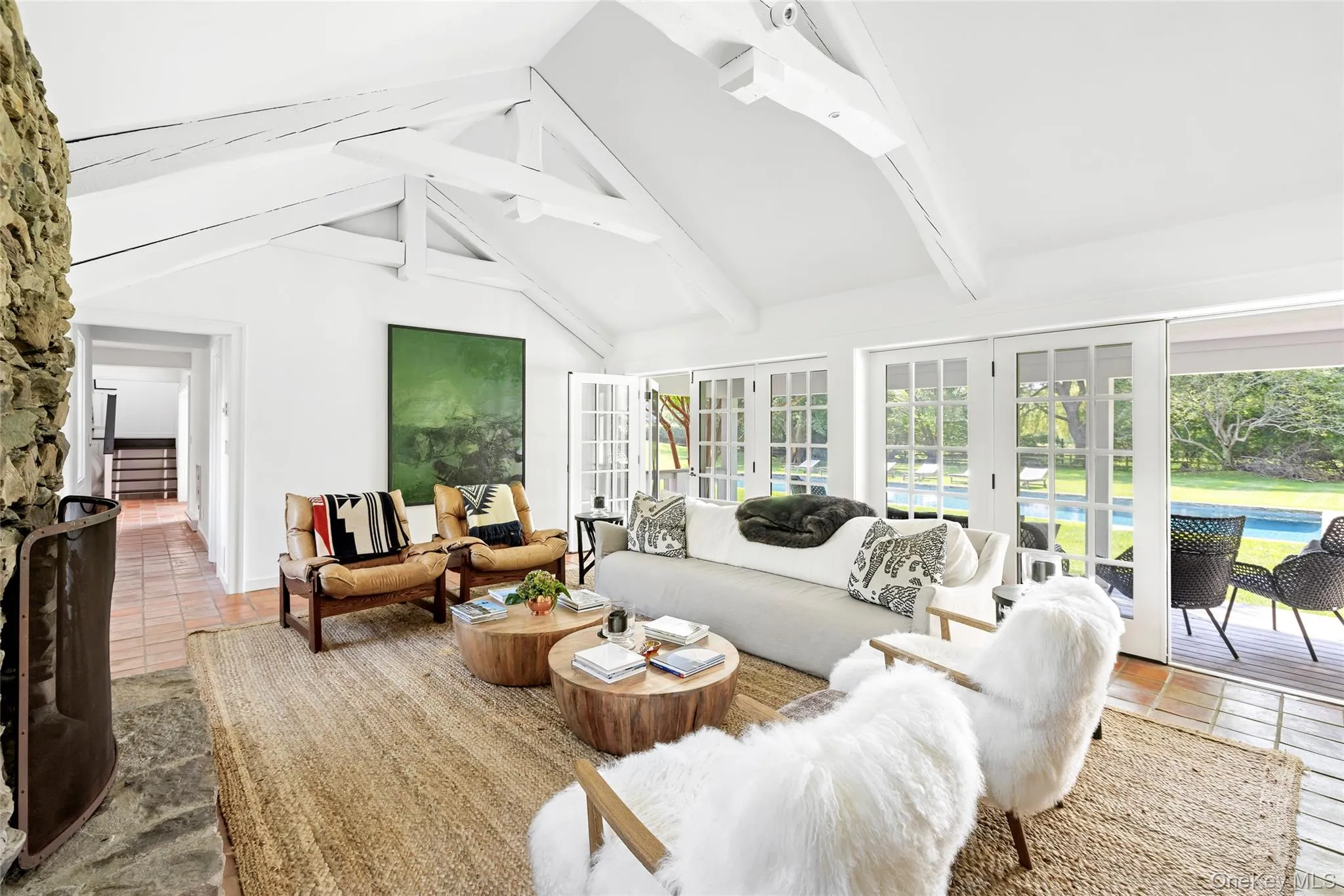 Living Room with french doors Living Room with french doors