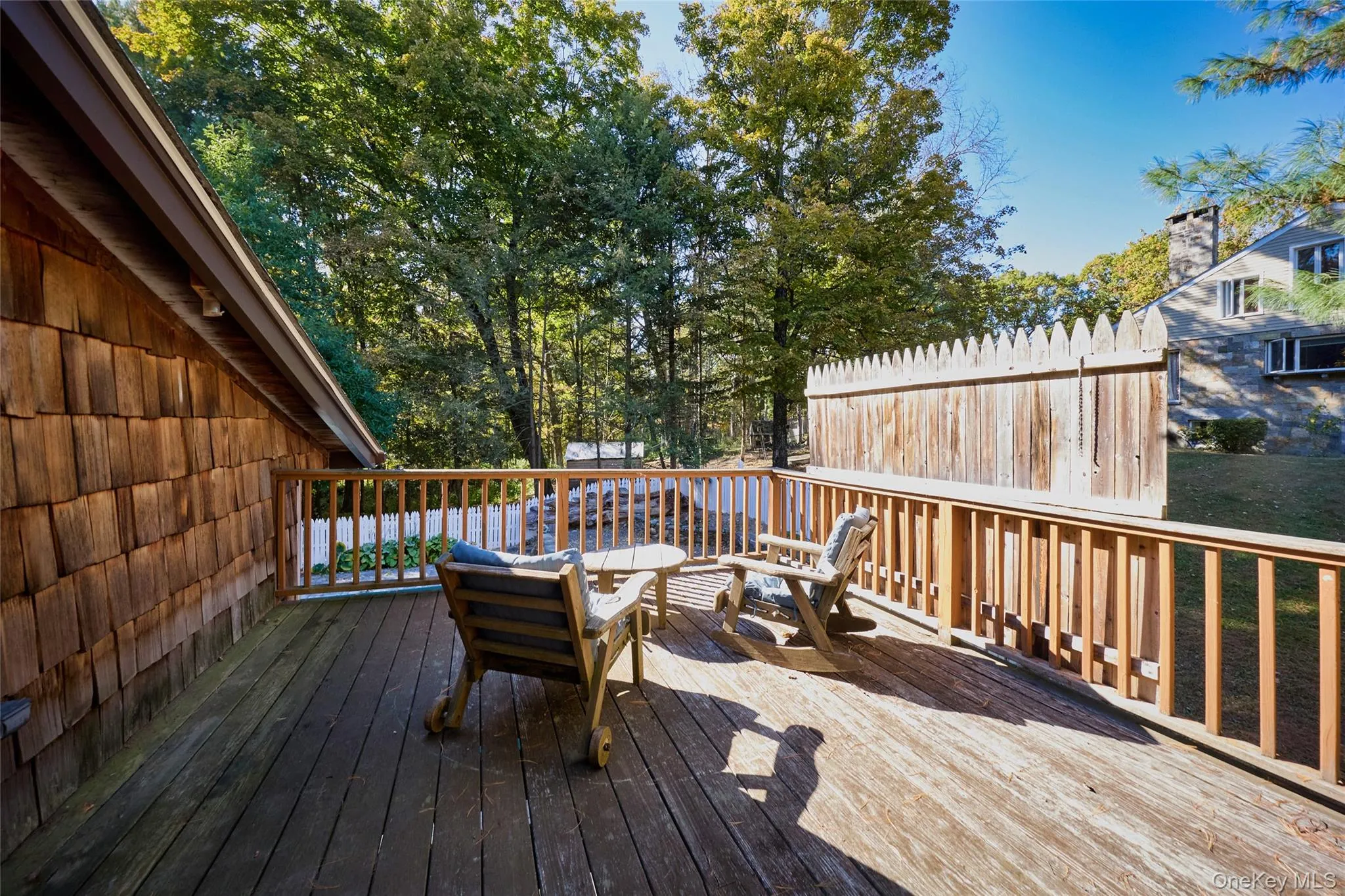 Cottage deck with View of Pool Cottage deck with View of Pool