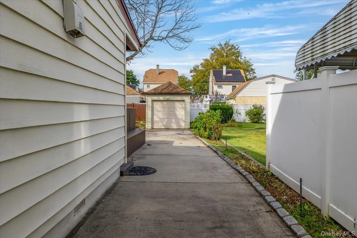 View of patio with an outbuilding View of patio with an outbuilding