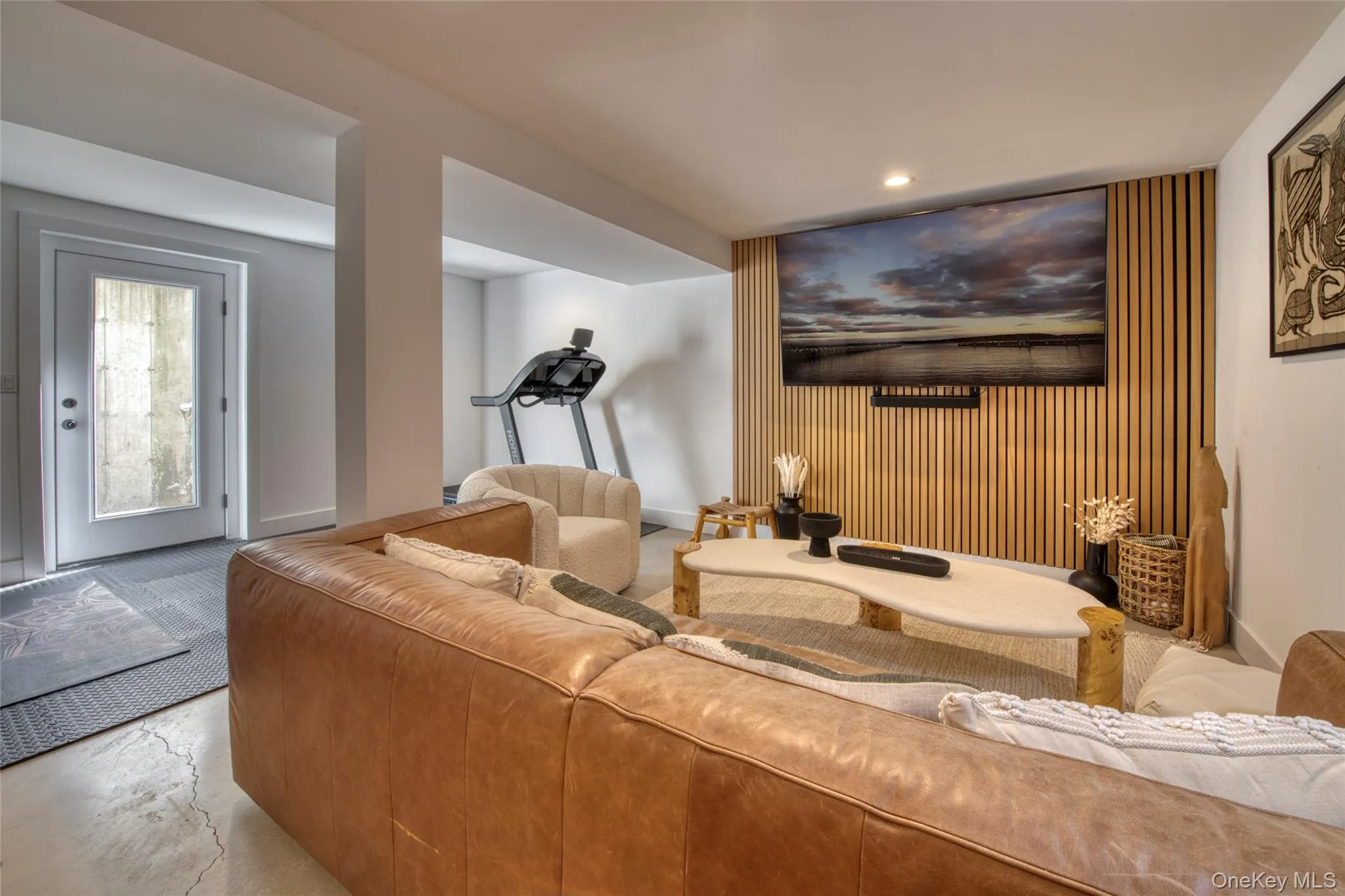 Cinema room with gym equipment Cinema room with gym equipment