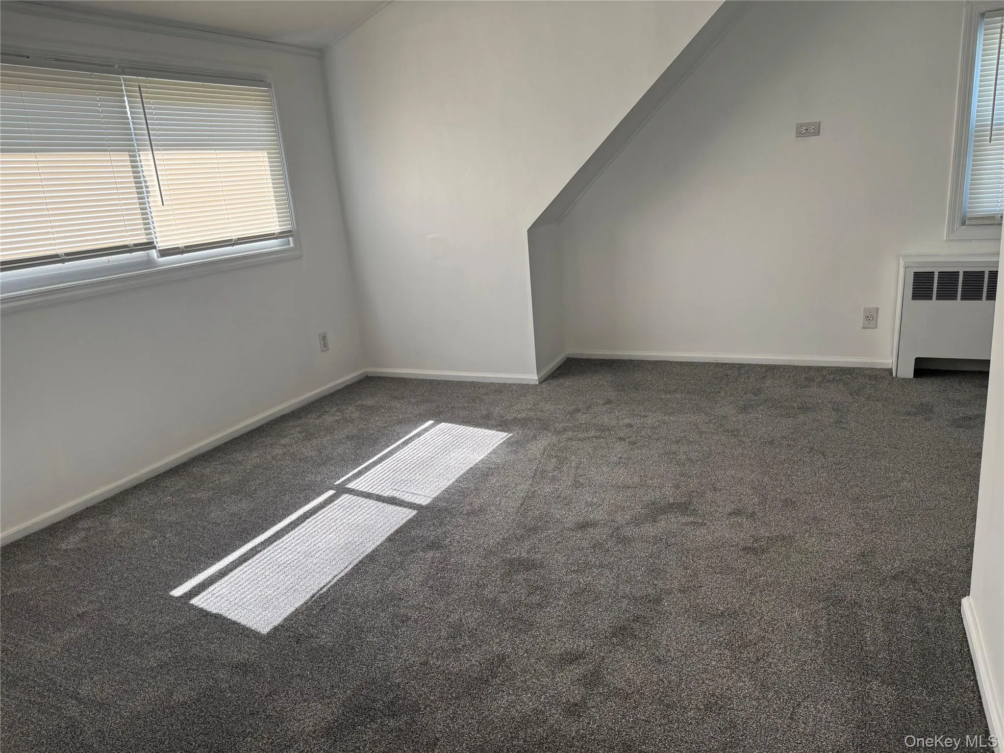 Bonus room with radiator and carpet floors Bonus room with radiator and carpet floors