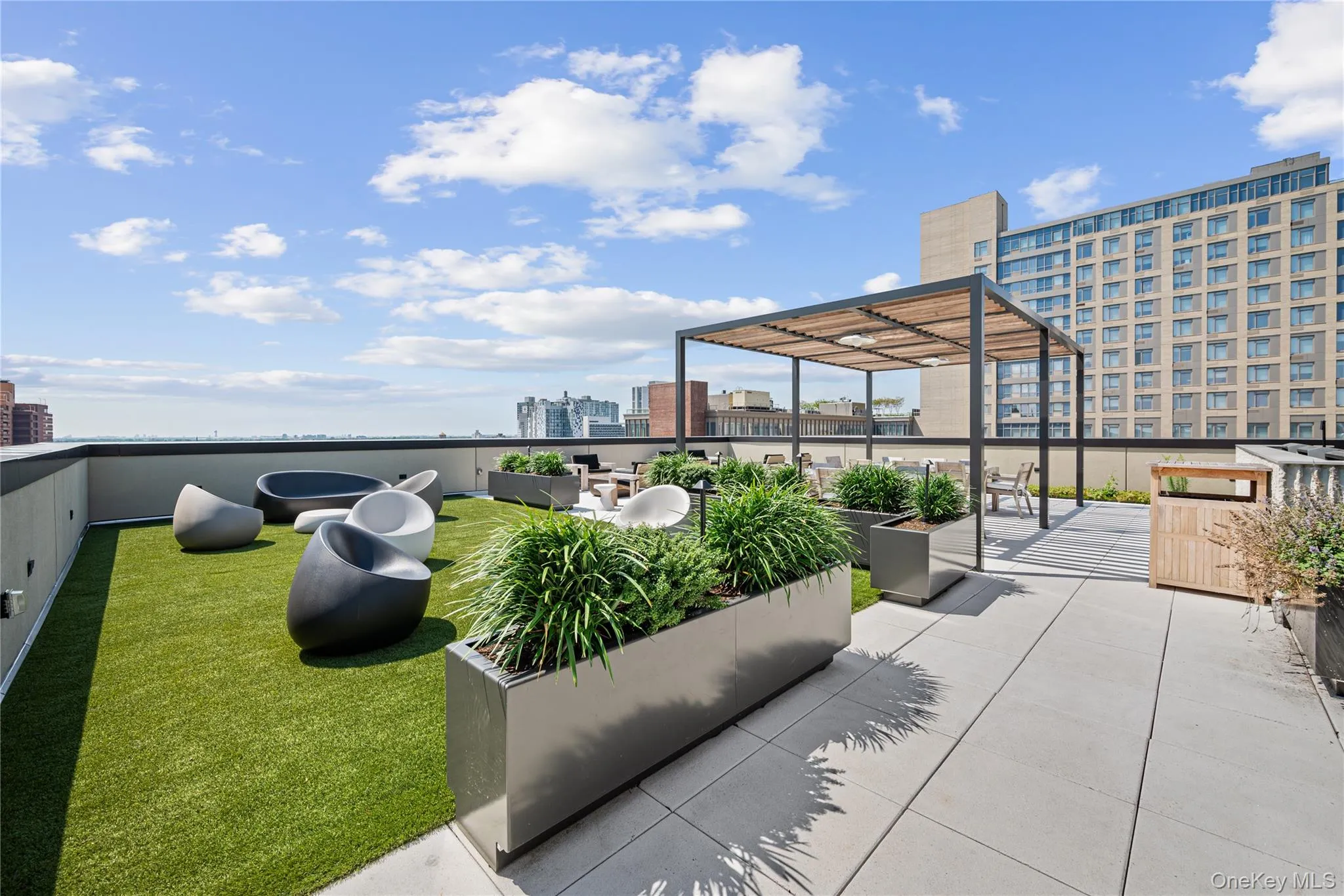 View of patio / terrace with a view of skyline View of patio / terrace with a view of skyline