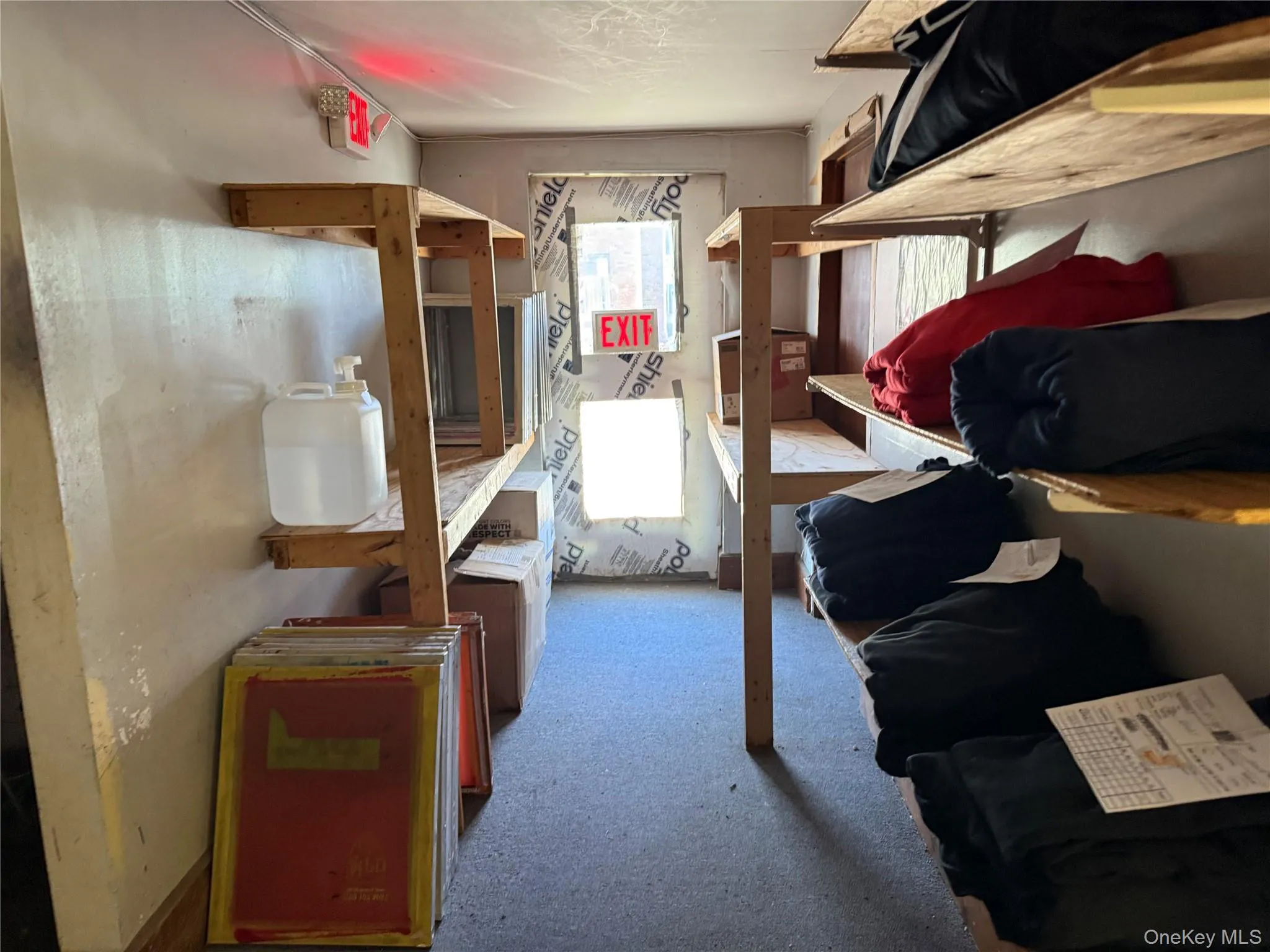 View of storage room View of storage room