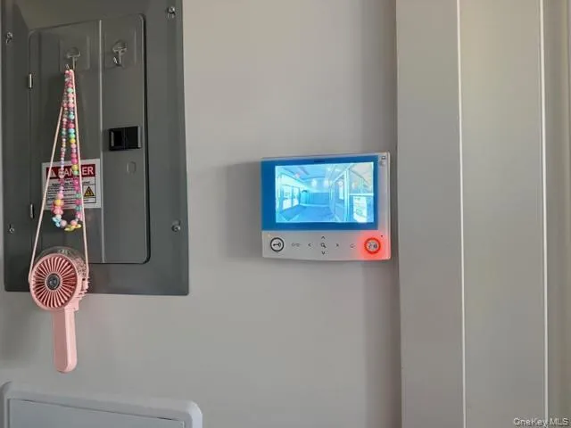 Detailed view of electric panel Detailed view of electric panel