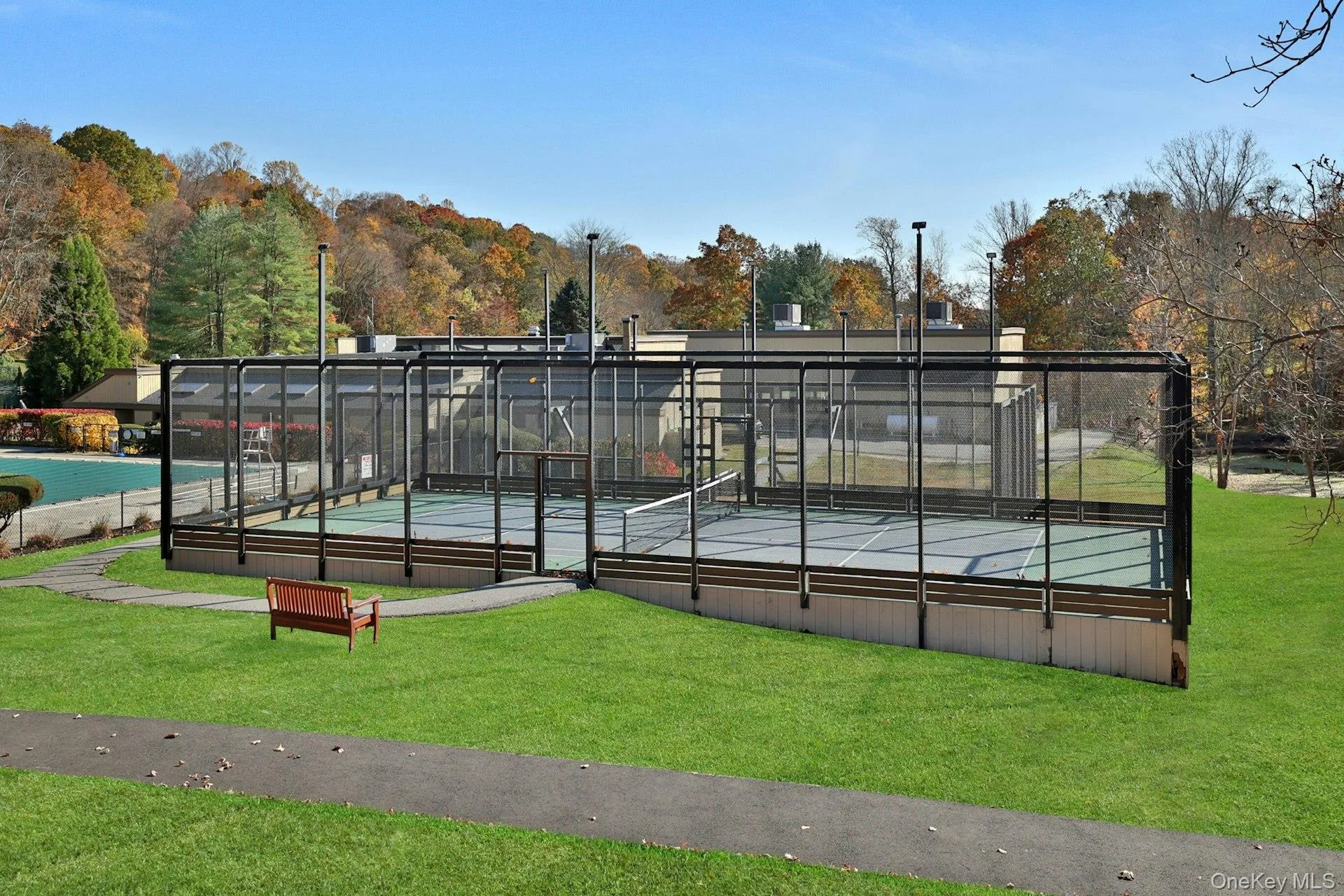 Paddle tennis and racket ball courts. Paddle tennis and racket ball courts.