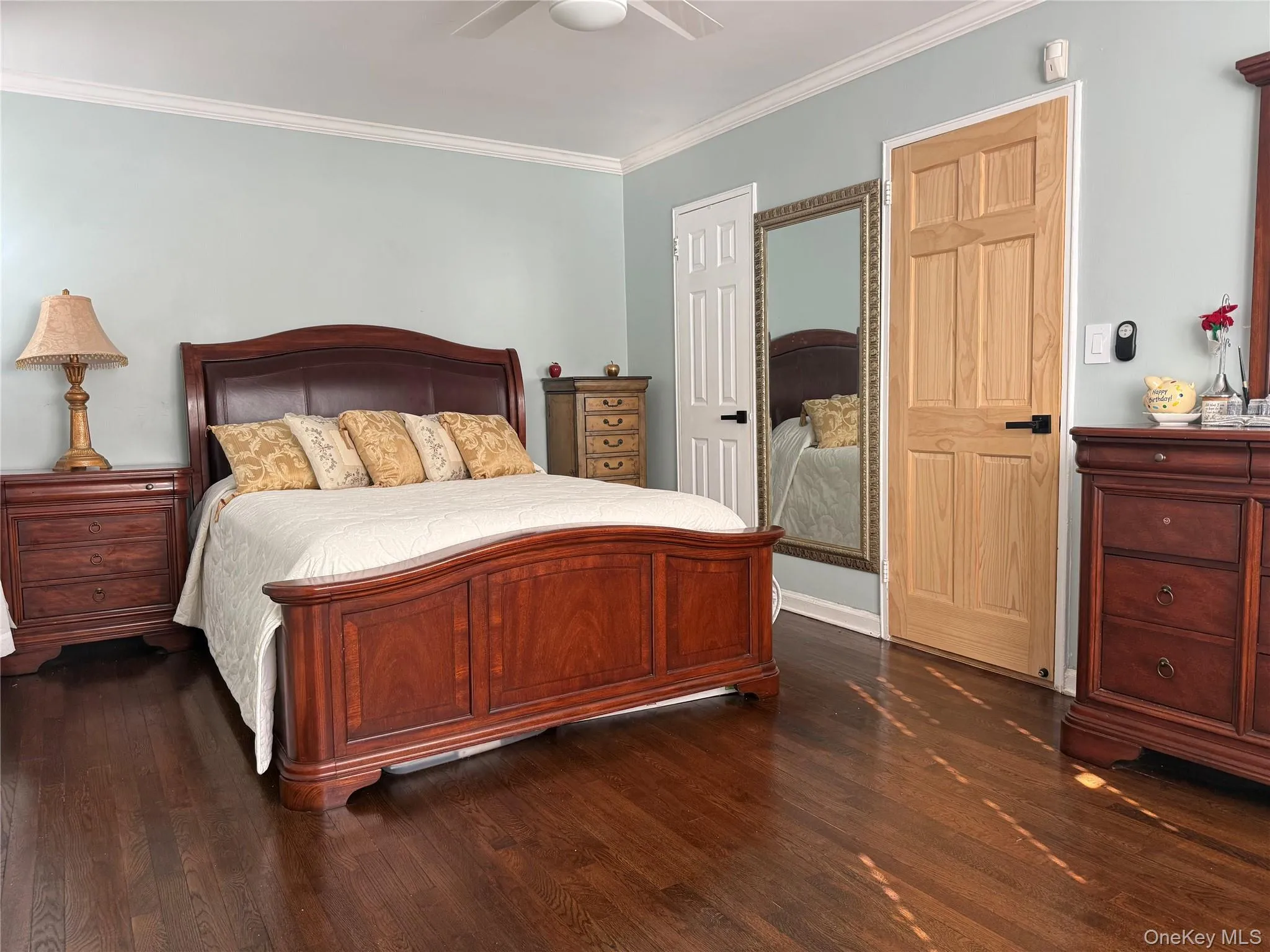 Primary bedroom with walk-in closet and bath access Primary bedroom with walk-in closet and bath access