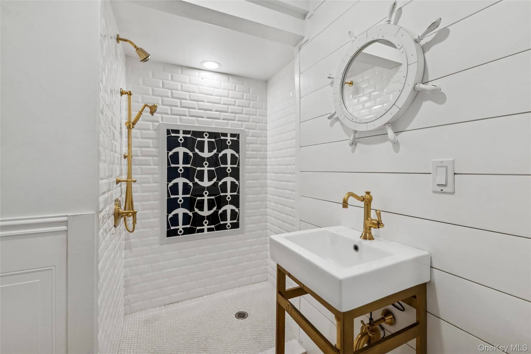 Full bath with a stall shower and a sink Full bath with a stall shower and a sink