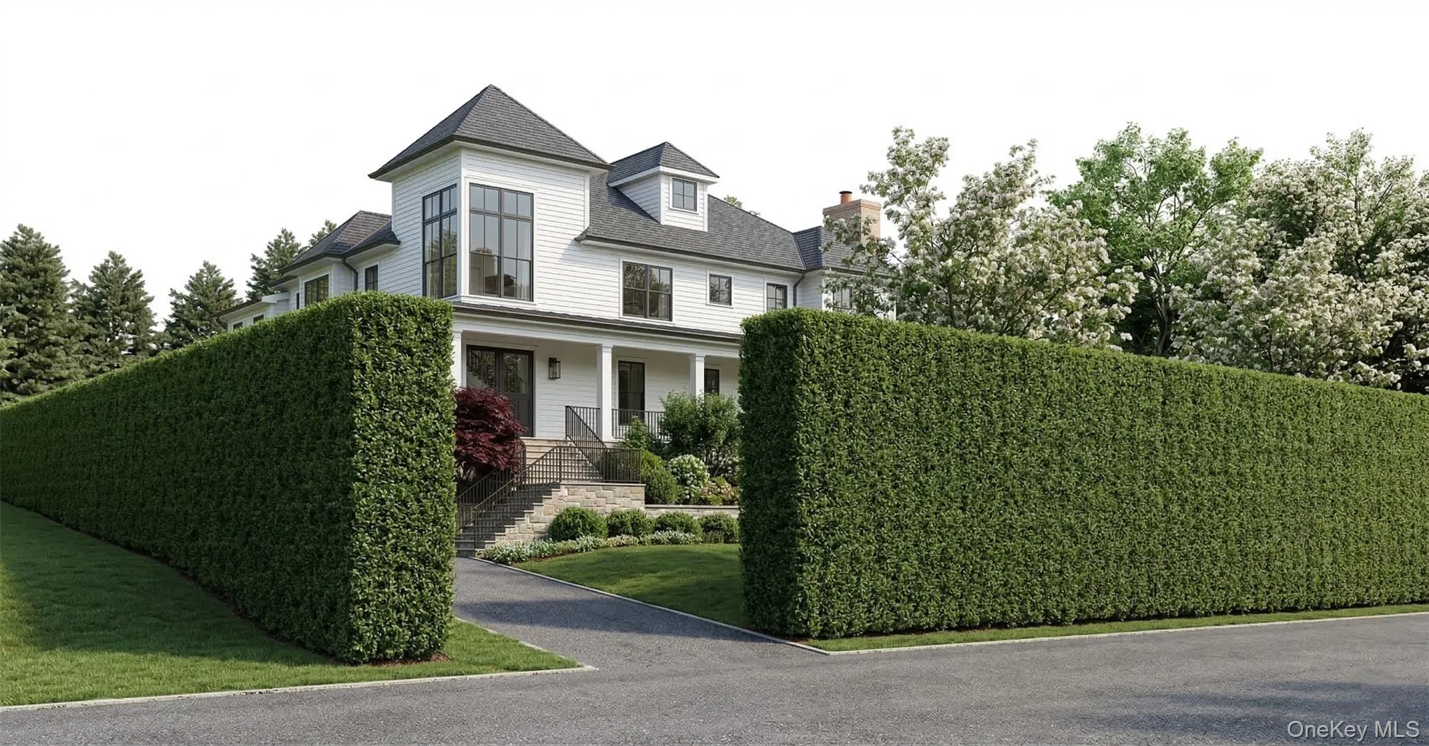 Landscaping possible rendering adding privacy Landscaping possible rendering adding privacy