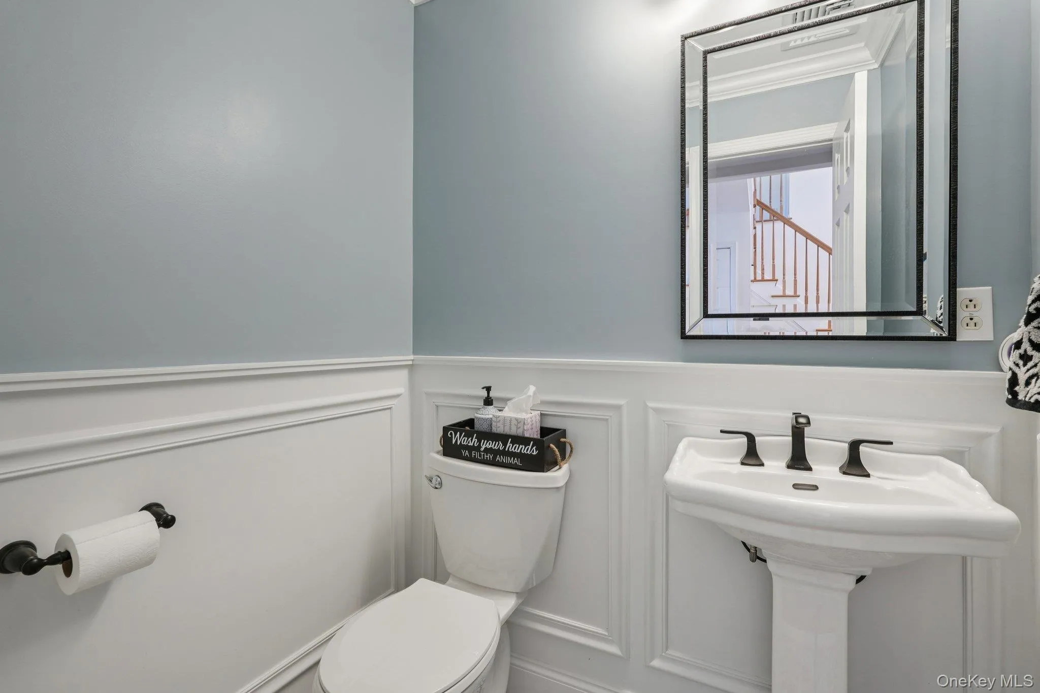 Renovated in 2024, floor has gorgeous graphic painted ceramic tile Renovated in 2024, floor has gorgeous graphic painted ceramic tile