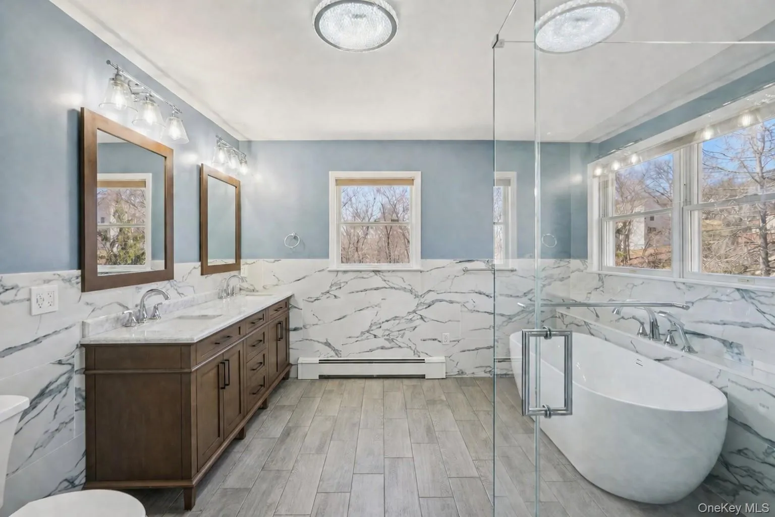 Marble double sink vanity Marble double sink vanity
