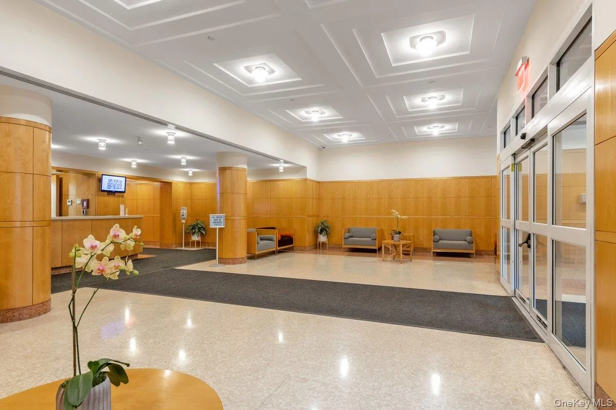 Lobby with wainscoting and wooden walls Lobby with wainscoting and wooden walls