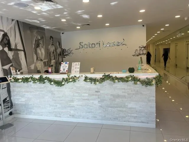 Reception area with recessed lighting Reception area with recessed lighting