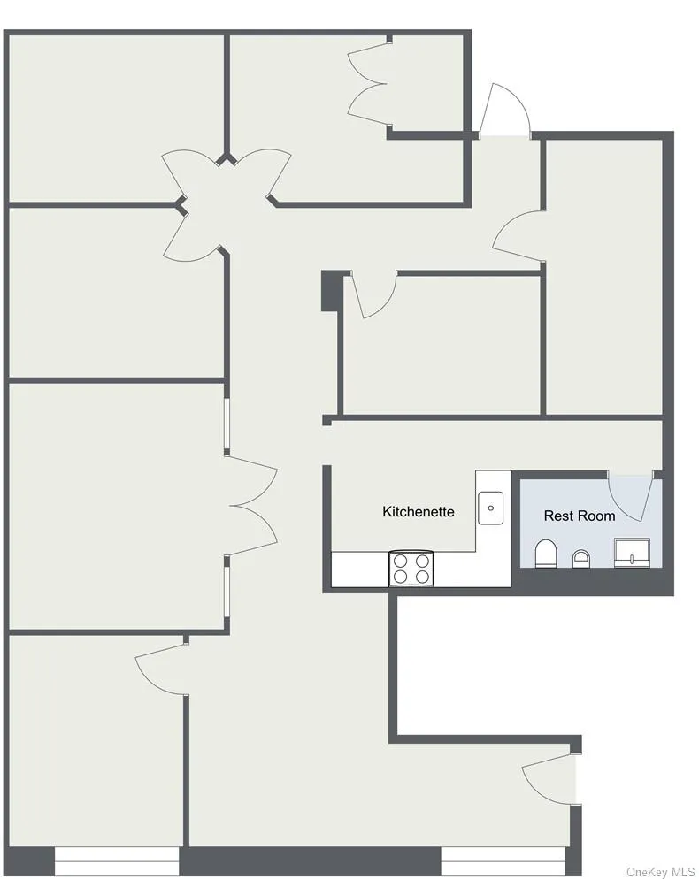 Floor plan for unit GA. If less SF is desired, there is the potential to split this 2,700 SF space into two separate units. Floor plan for unit GA. If less SF is desired, there is the potential to split this 2,700 SF space into two separate units.