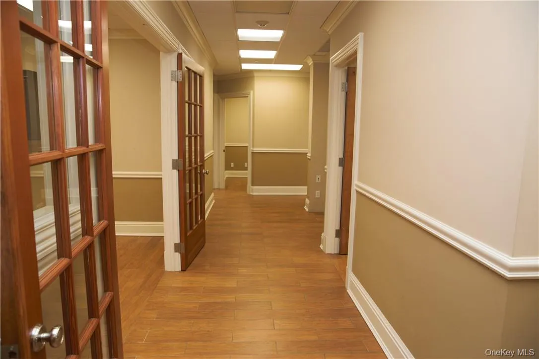 Hallway from reception area. Hallway from reception area.