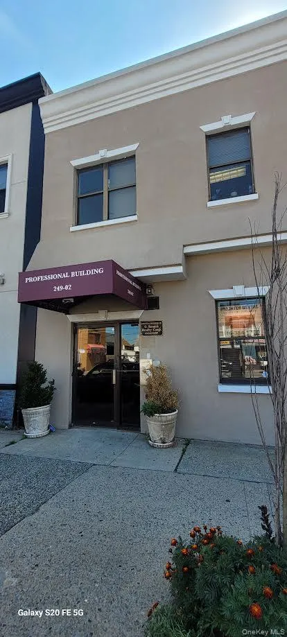 Entrance to property with stucco siding Entrance to property with stucco siding