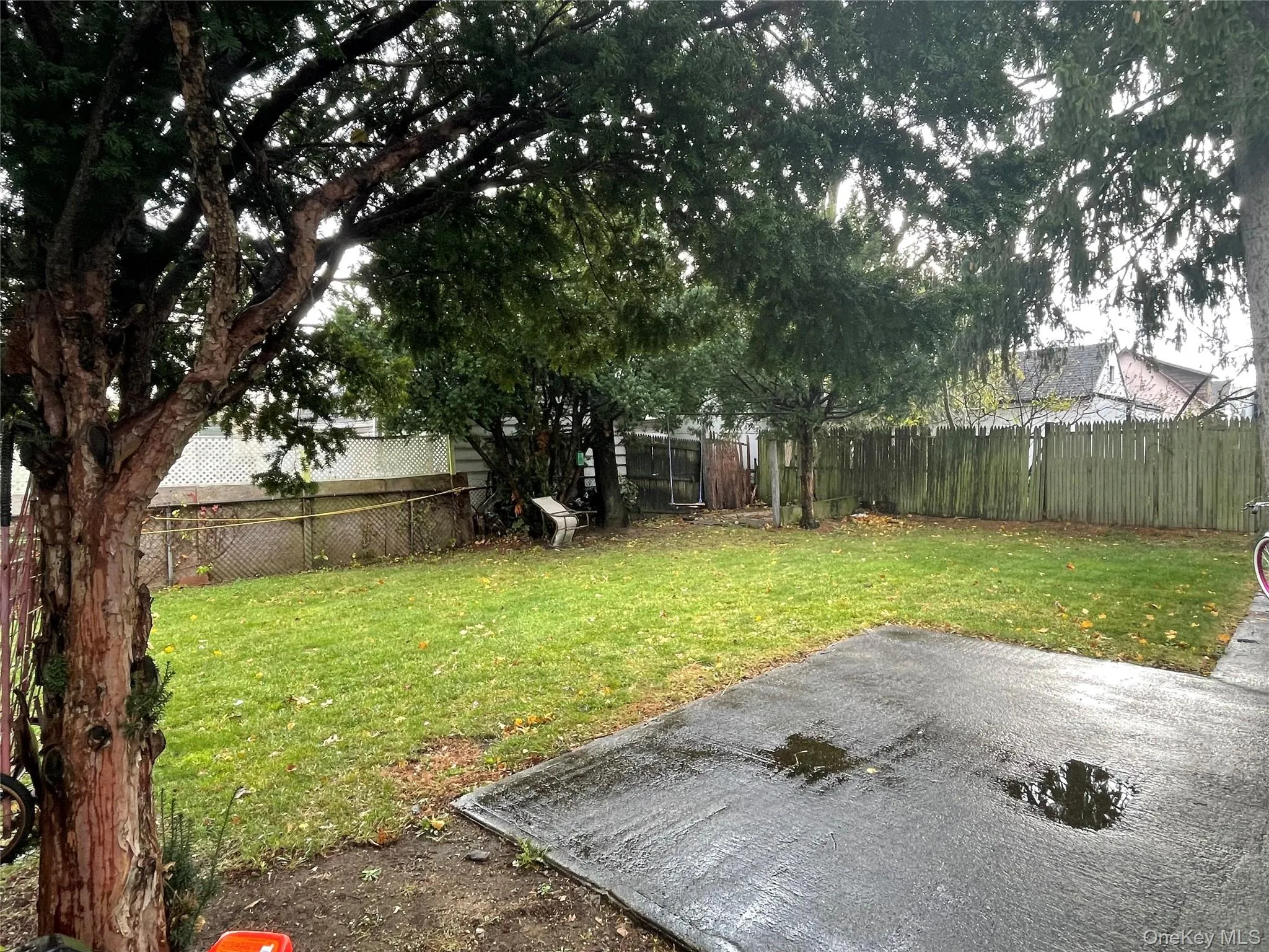 View of fenced backyard View of fenced backyard
