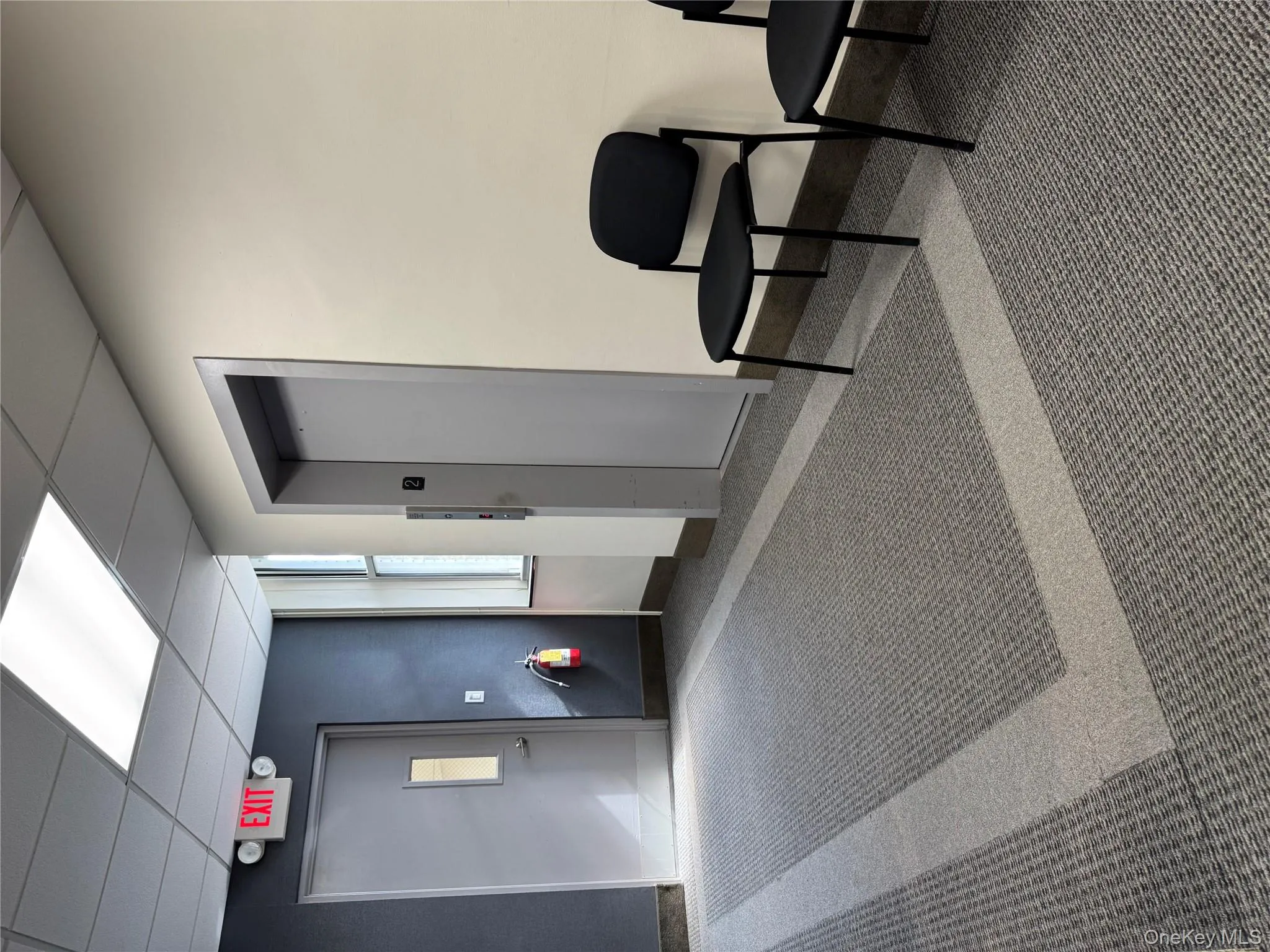 Lobby with a drop ceiling Lobby with a drop ceiling