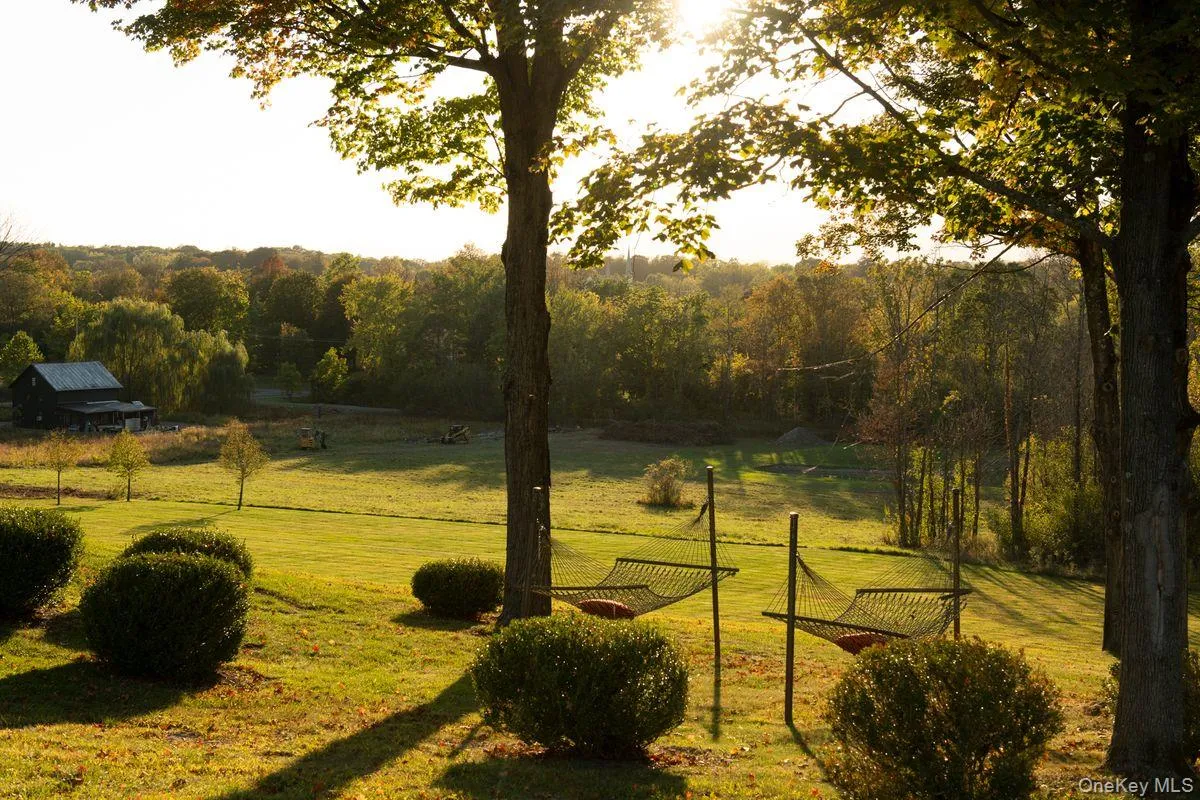 View of property's community with a lawn and a wooded view View of property's community with a lawn and a wooded view