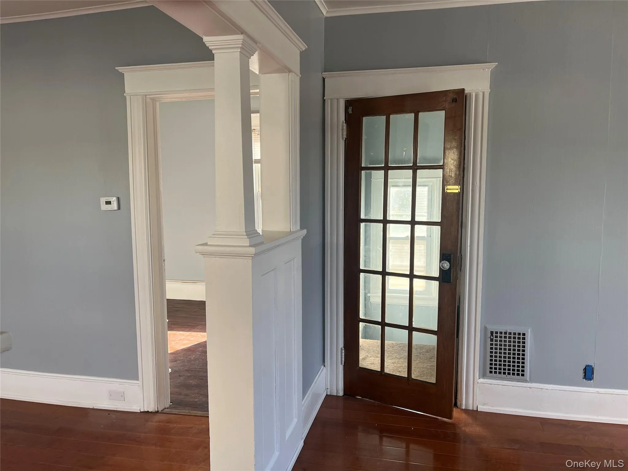 Dining room with bedroom off it and living room entry Dining room with bedroom off it and living room entry