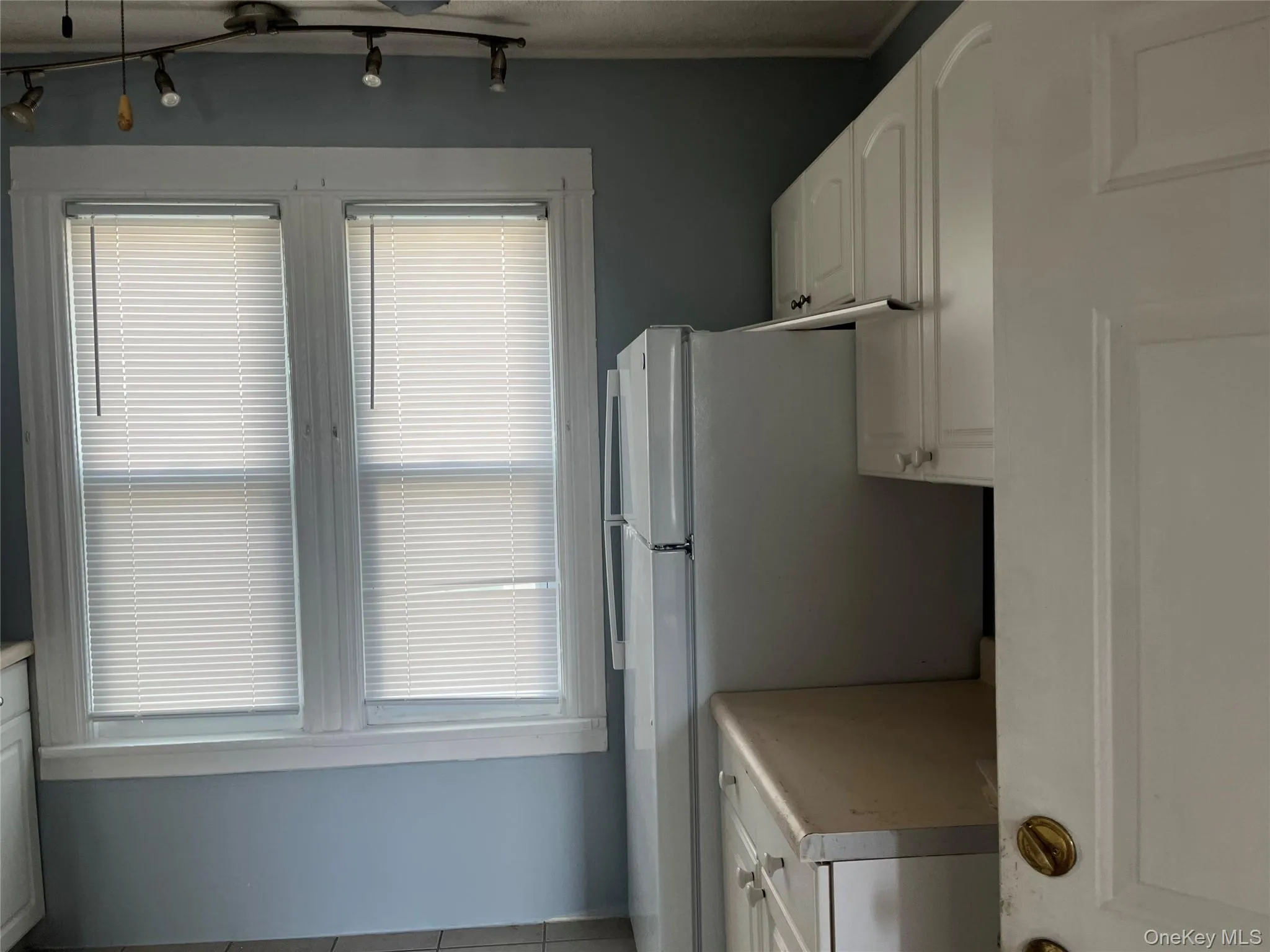 Kitchen's refrigerator and countertop Kitchen's refrigerator and countertop