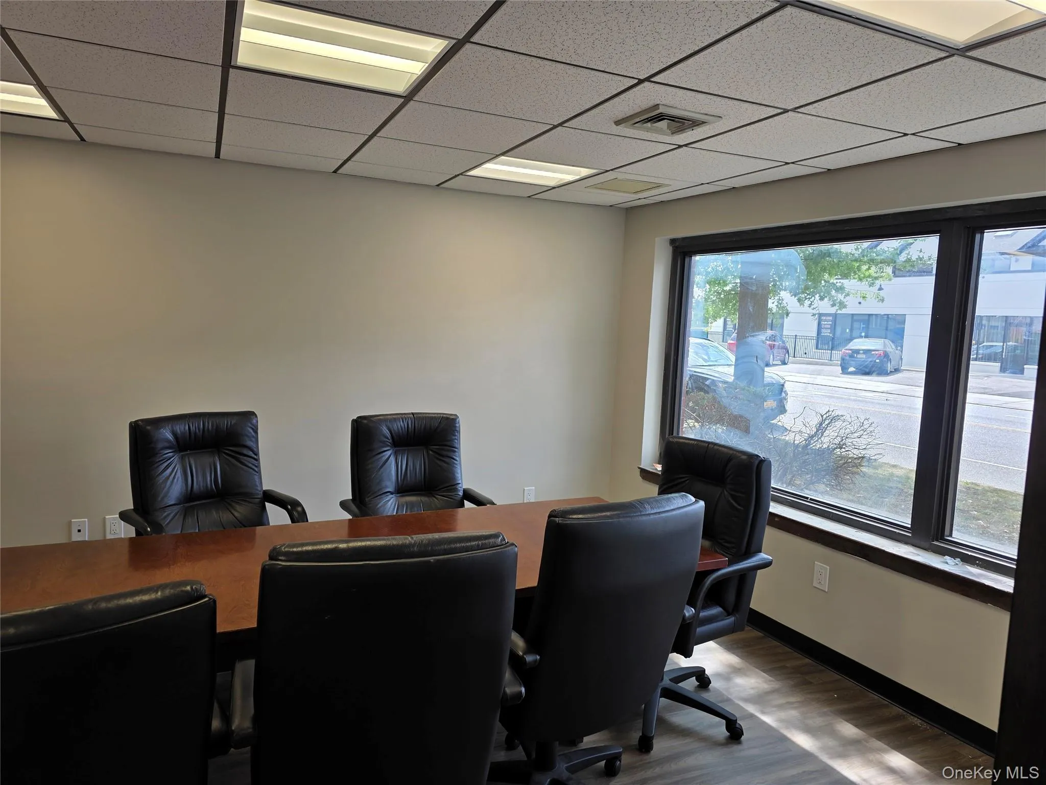 Office space featuring a paneled ceiling Office space featuring a paneled ceiling